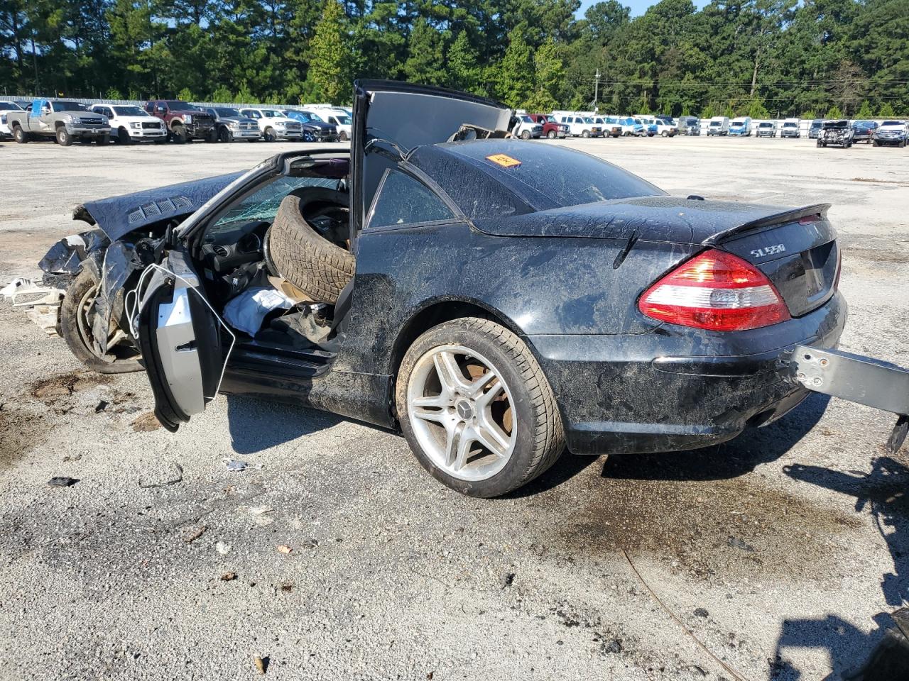 2007 Mercedes-benz Sl 550 Black vin: WDBSK71F87F121329