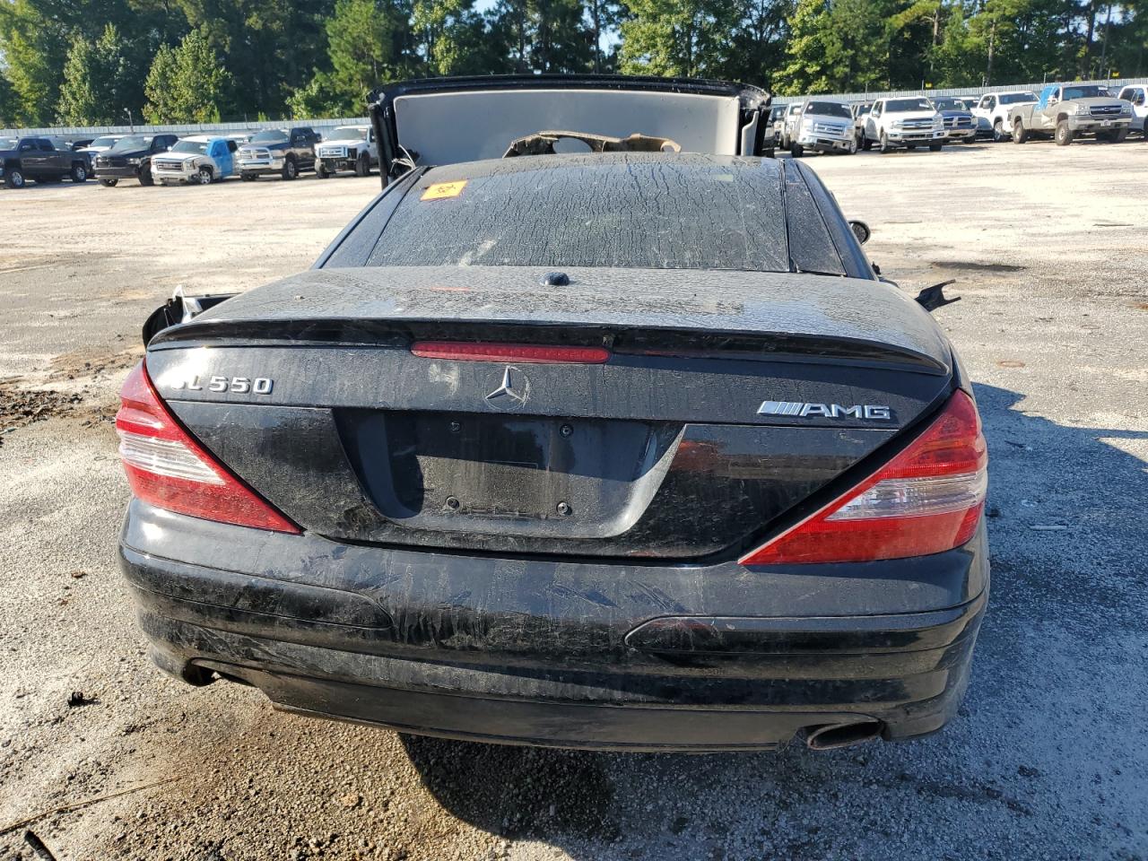 2007 Mercedes-benz Sl 550 Black vin: WDBSK71F87F121329