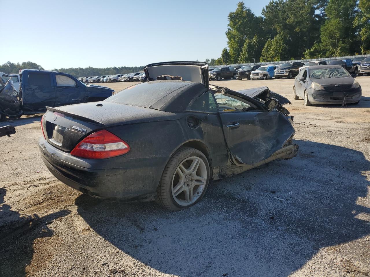 2007 Mercedes-benz Sl 550 Black vin: WDBSK71F87F121329