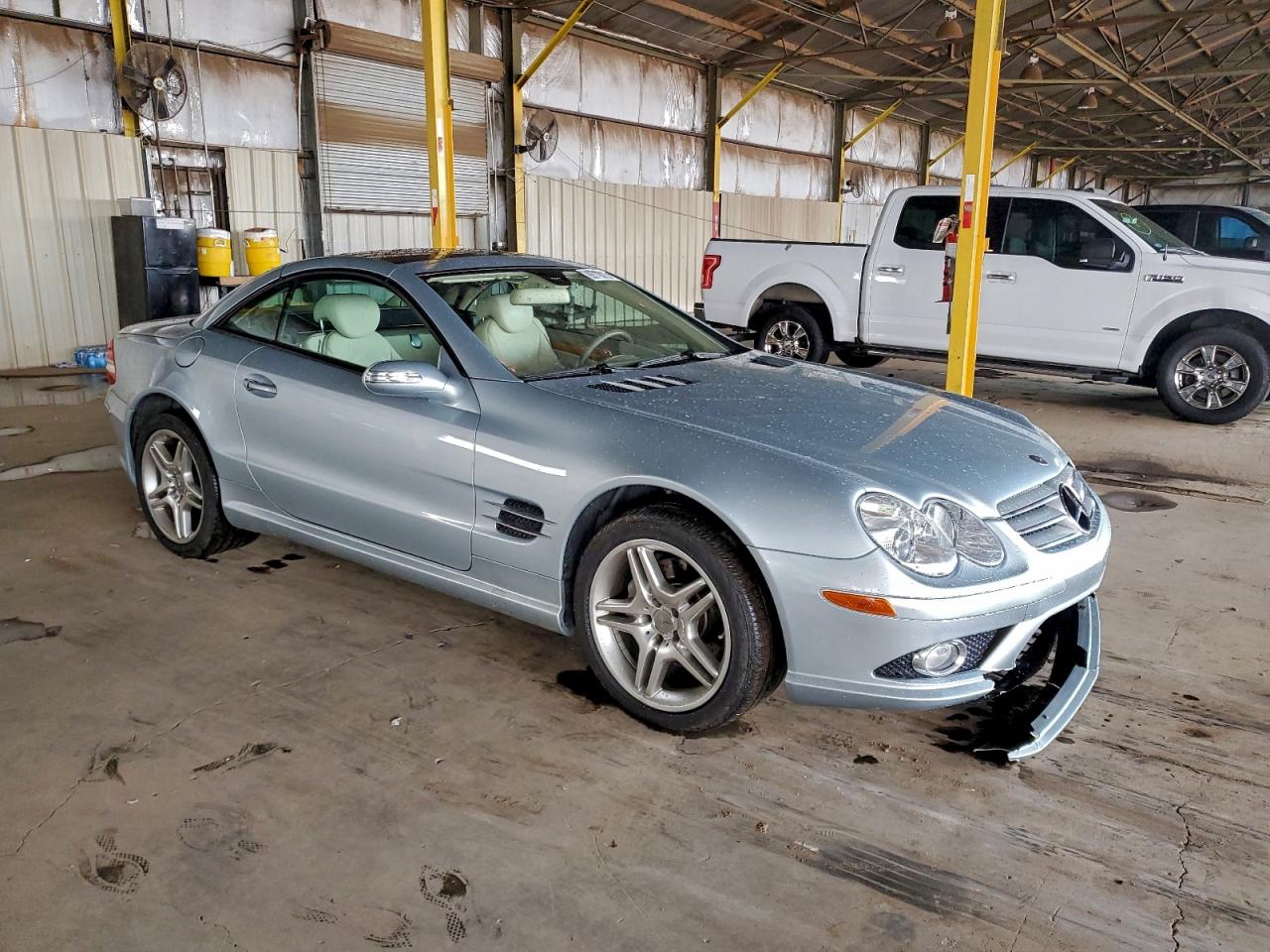 2007 Mercedes-benz Sl 550 Teal vin: WDBSK71F87F127471