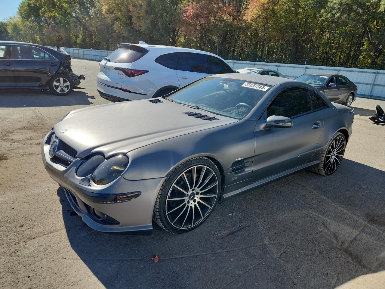 2007 Mercedes-benz Sl 550 Charcoal vin: WDBSK71F87F129026