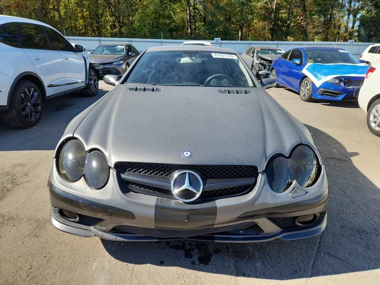 2007 Mercedes-benz Sl 550 Charcoal vin: WDBSK71F87F129026