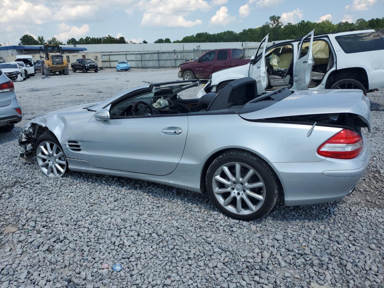 2007 Mercedes-benz Sl 550 Silver vin: WDBSK71F87F133710
