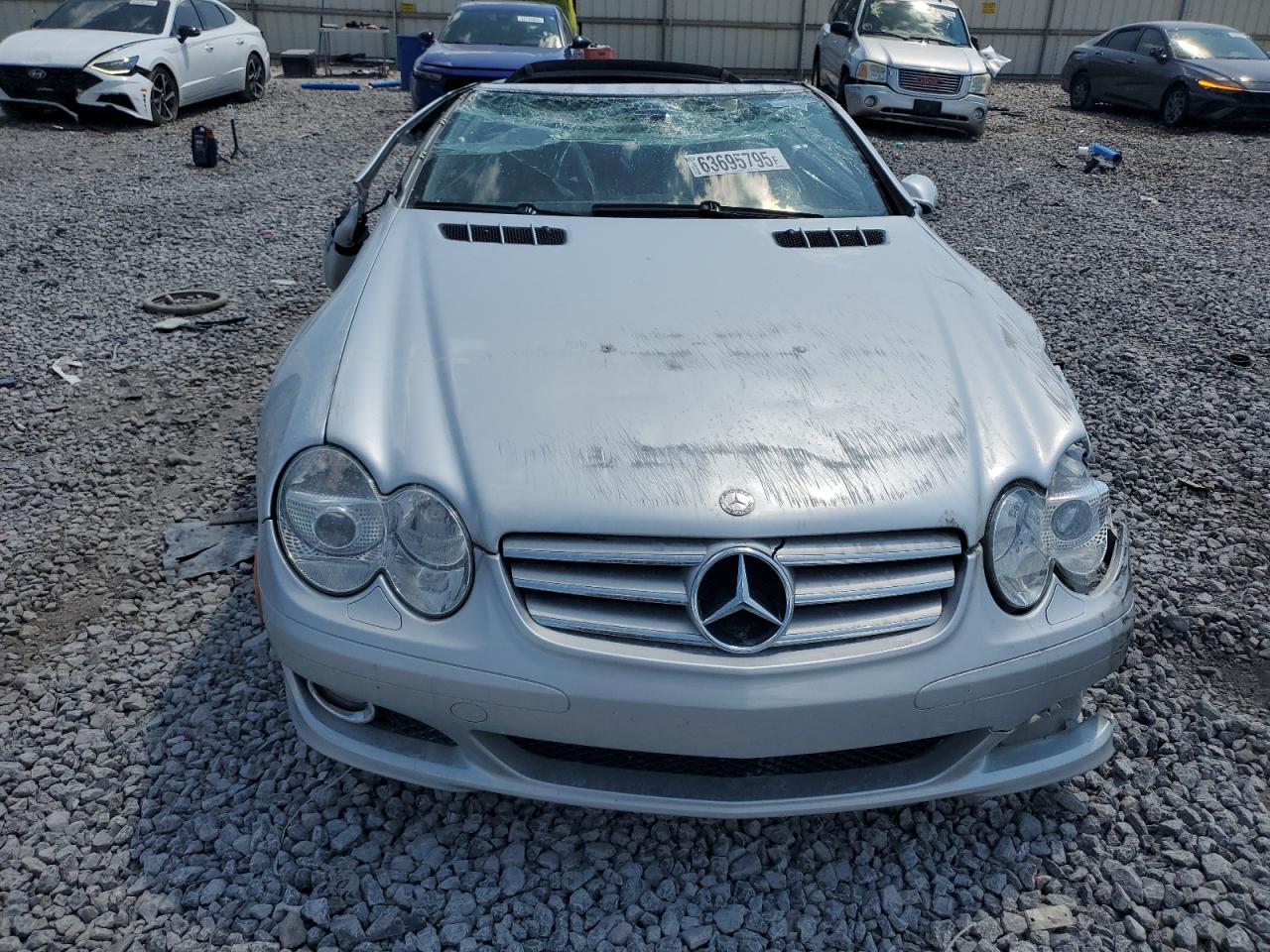 2007 Mercedes-benz Sl 550 Silver vin: WDBSK71F87F133710