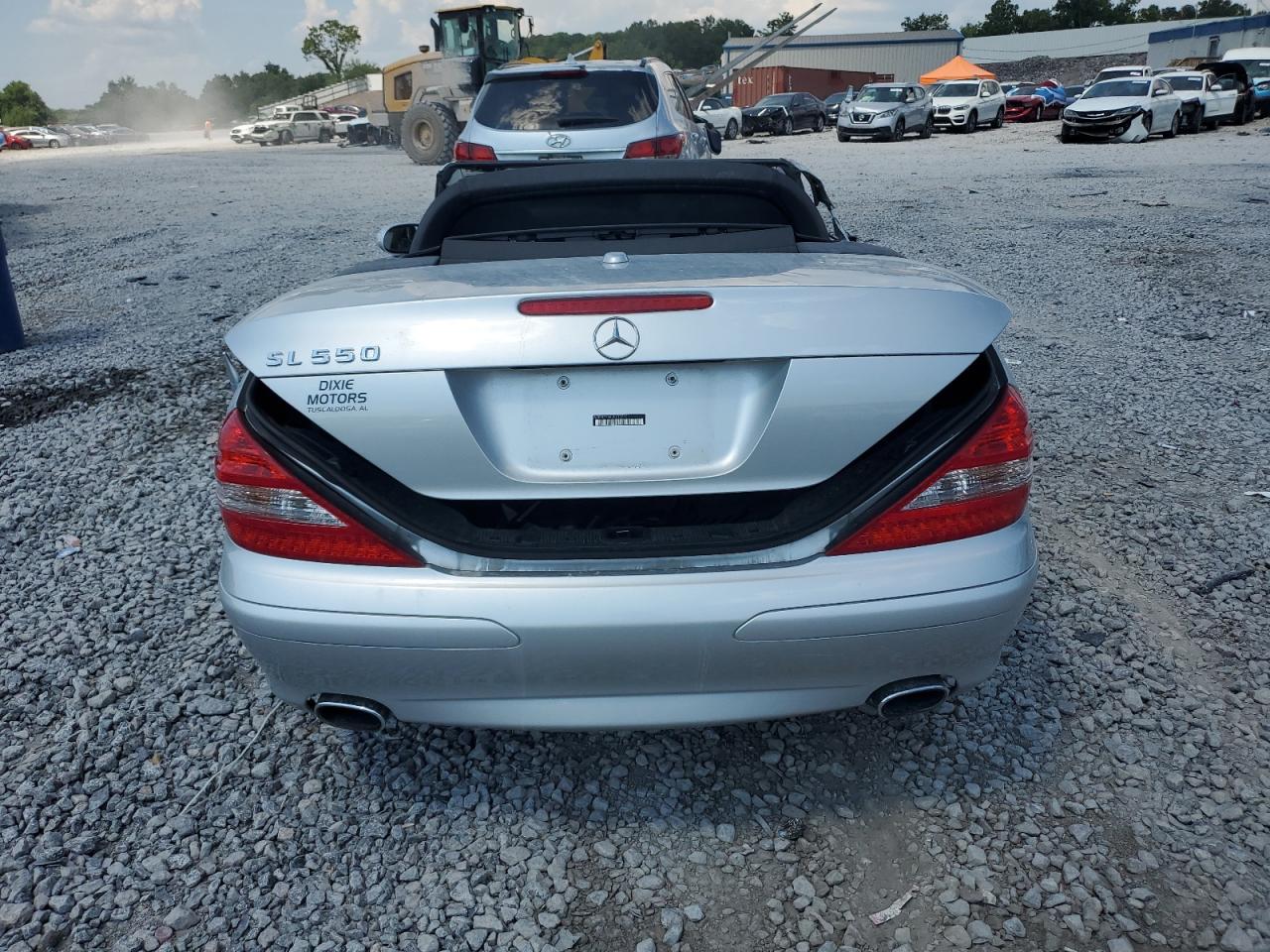 2007 Mercedes-benz Sl 550 Silver vin: WDBSK71F87F133710