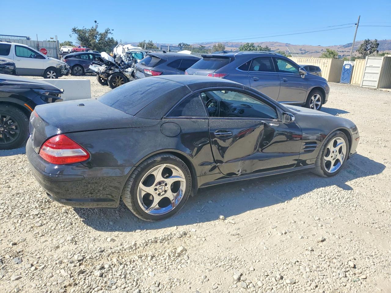 2007 Mercedes-benz Sl 550 Black vin: WDBSK71F87F135070