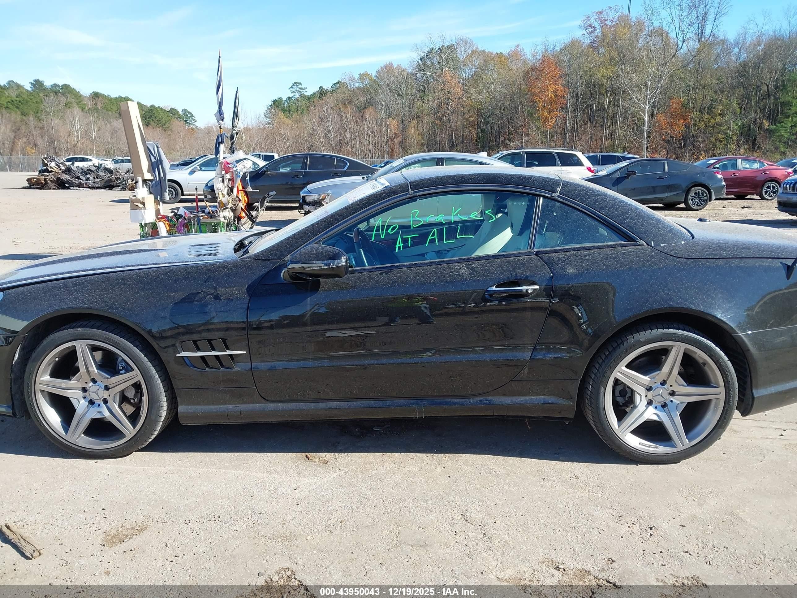 2009 Mercedes-benz Sl 550   Black vin: WDBSK71F89F150400
