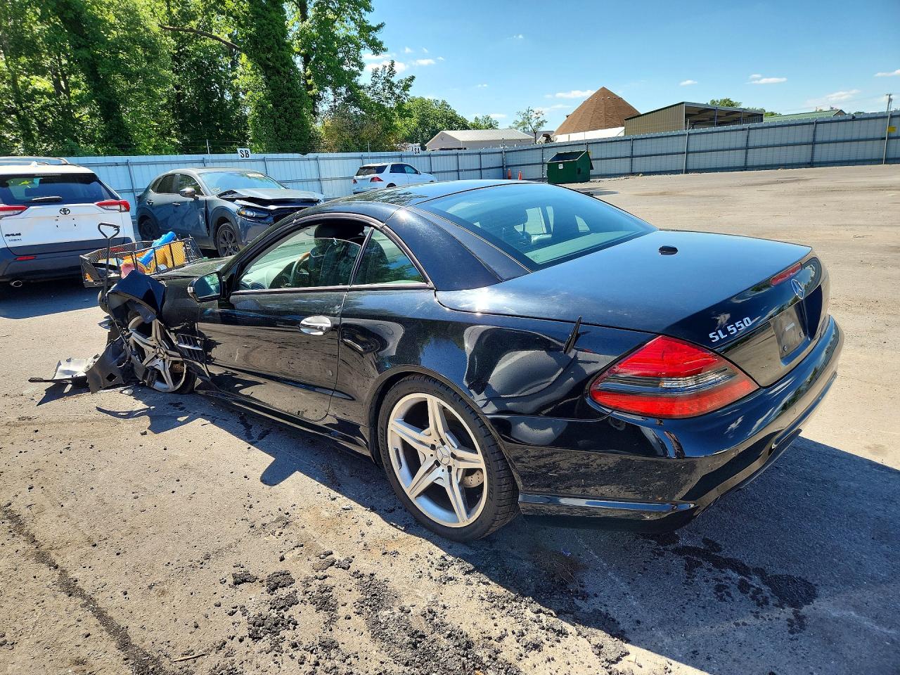 2009 Mercedes-benz Sl 550 Black vin: WDBSK71F89F155497