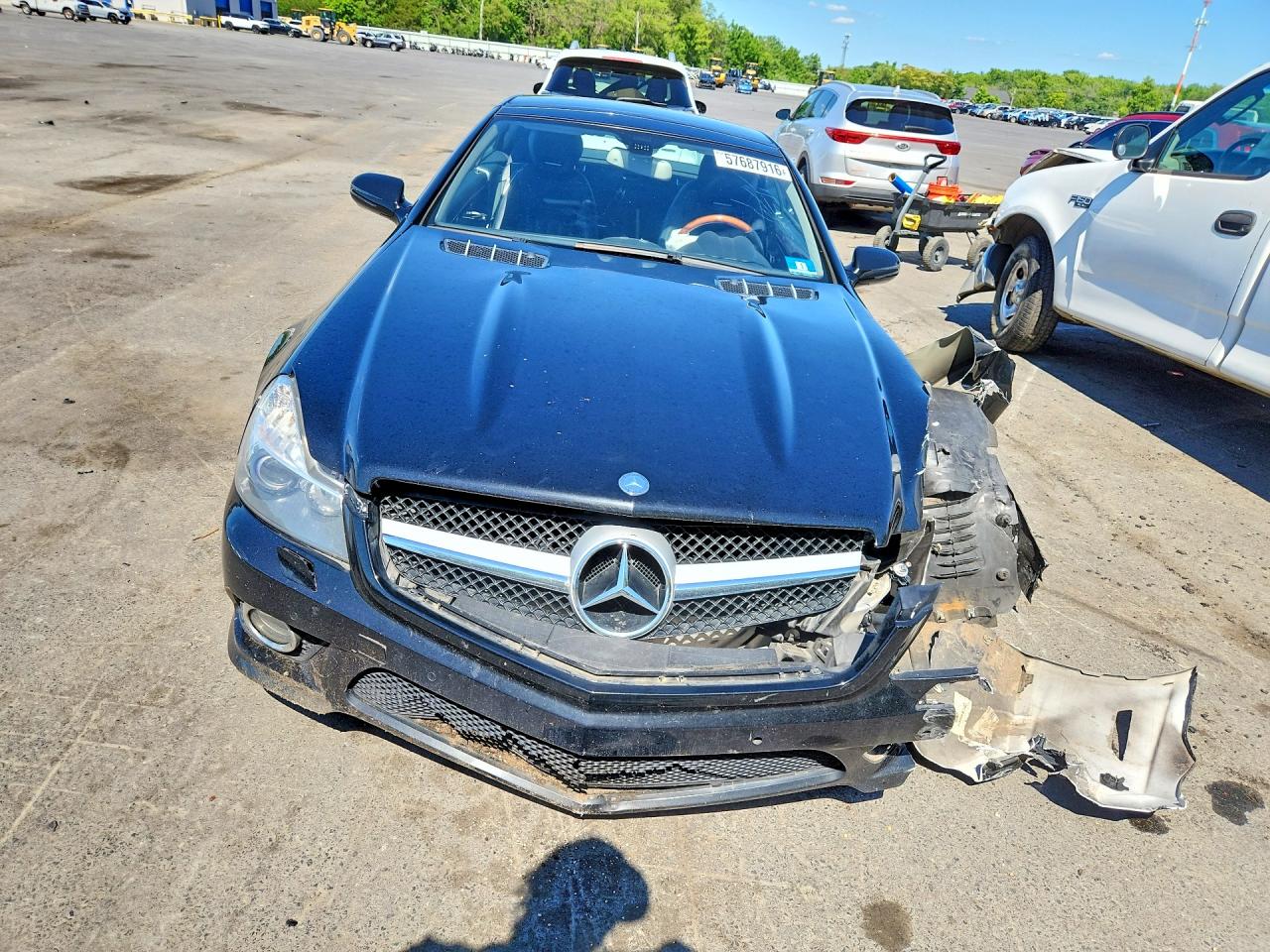 2009 Mercedes-benz Sl 550 Black vin: WDBSK71F89F155497