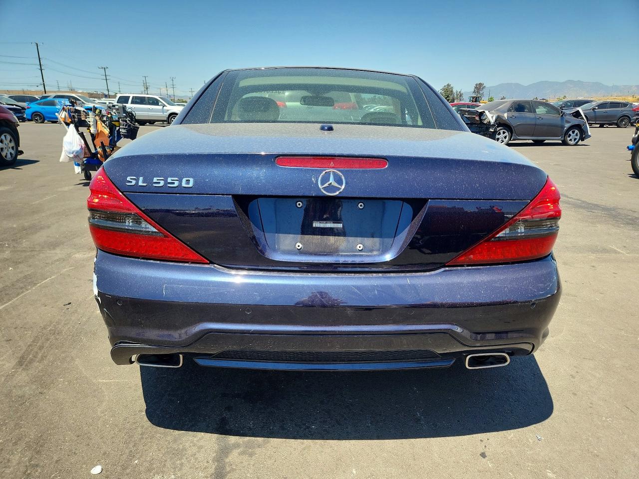 2009 Mercedes-benz Sl 550 Синий vin: WDBSK71F89F155533