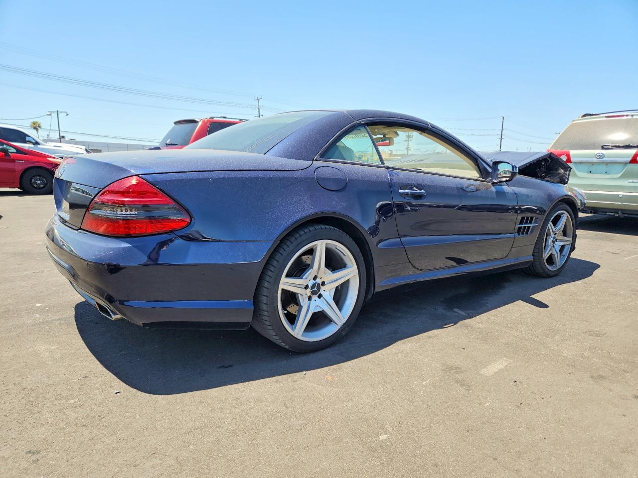 2009 Mercedes-benz Sl 550 Синий vin: WDBSK71F89F155533