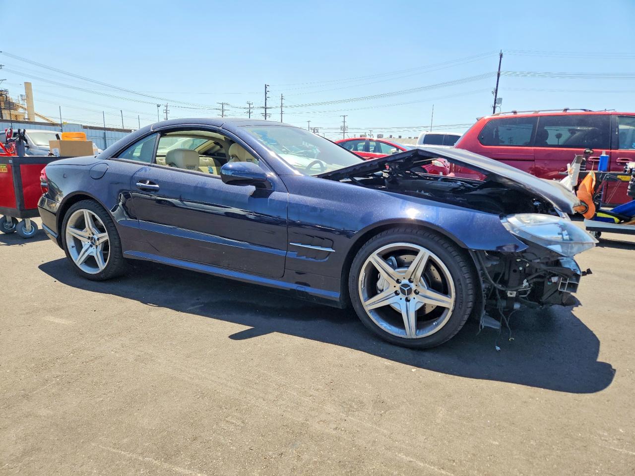 2009 Mercedes-benz Sl 550 Синий vin: WDBSK71F89F155533
