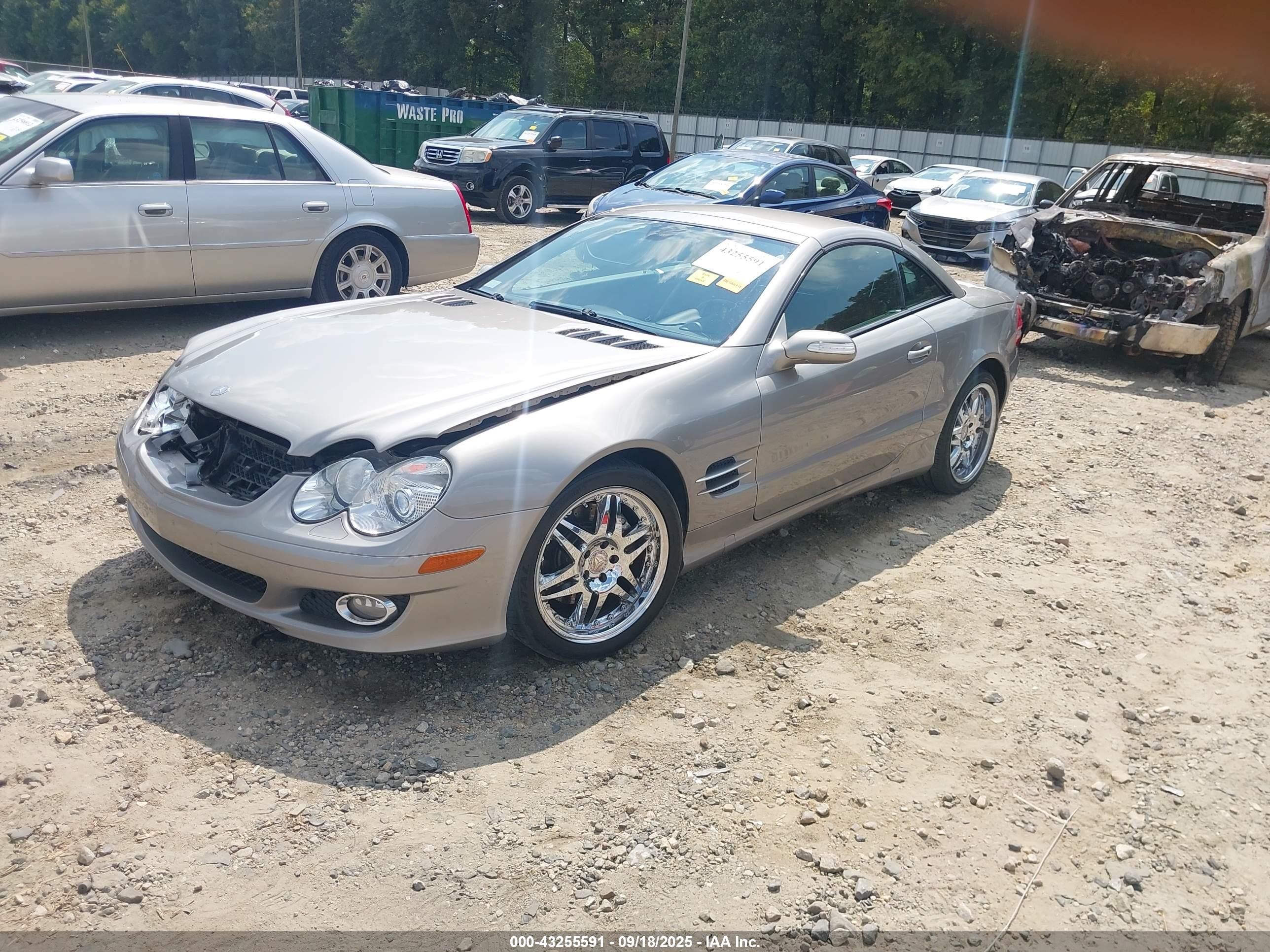 2007 Mercedes-benz Sl 550   Бежевый vin: WDBSK71F97F120240