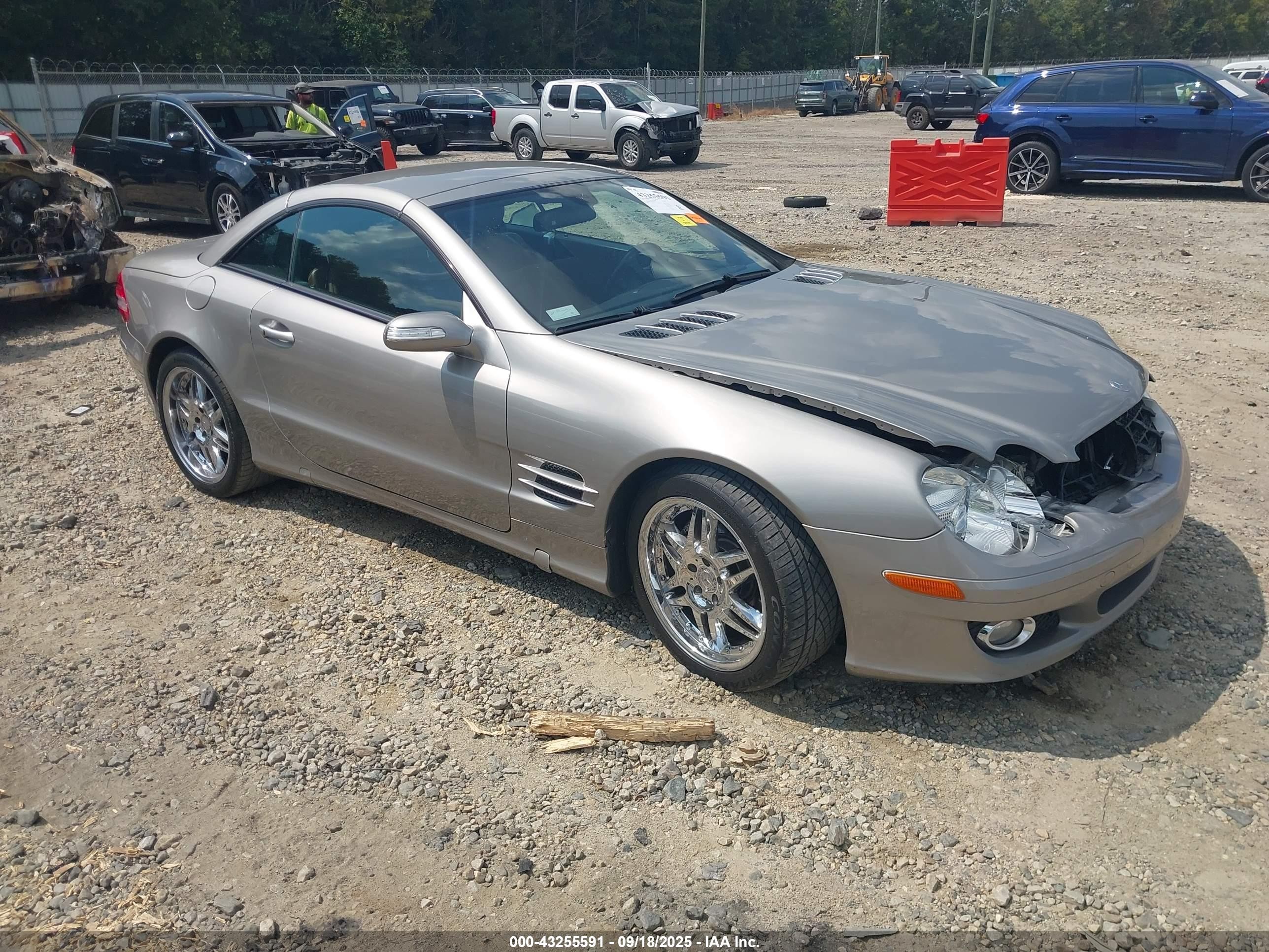 2007 Mercedes-benz Sl 550   Бежевый vin: WDBSK71F97F120240