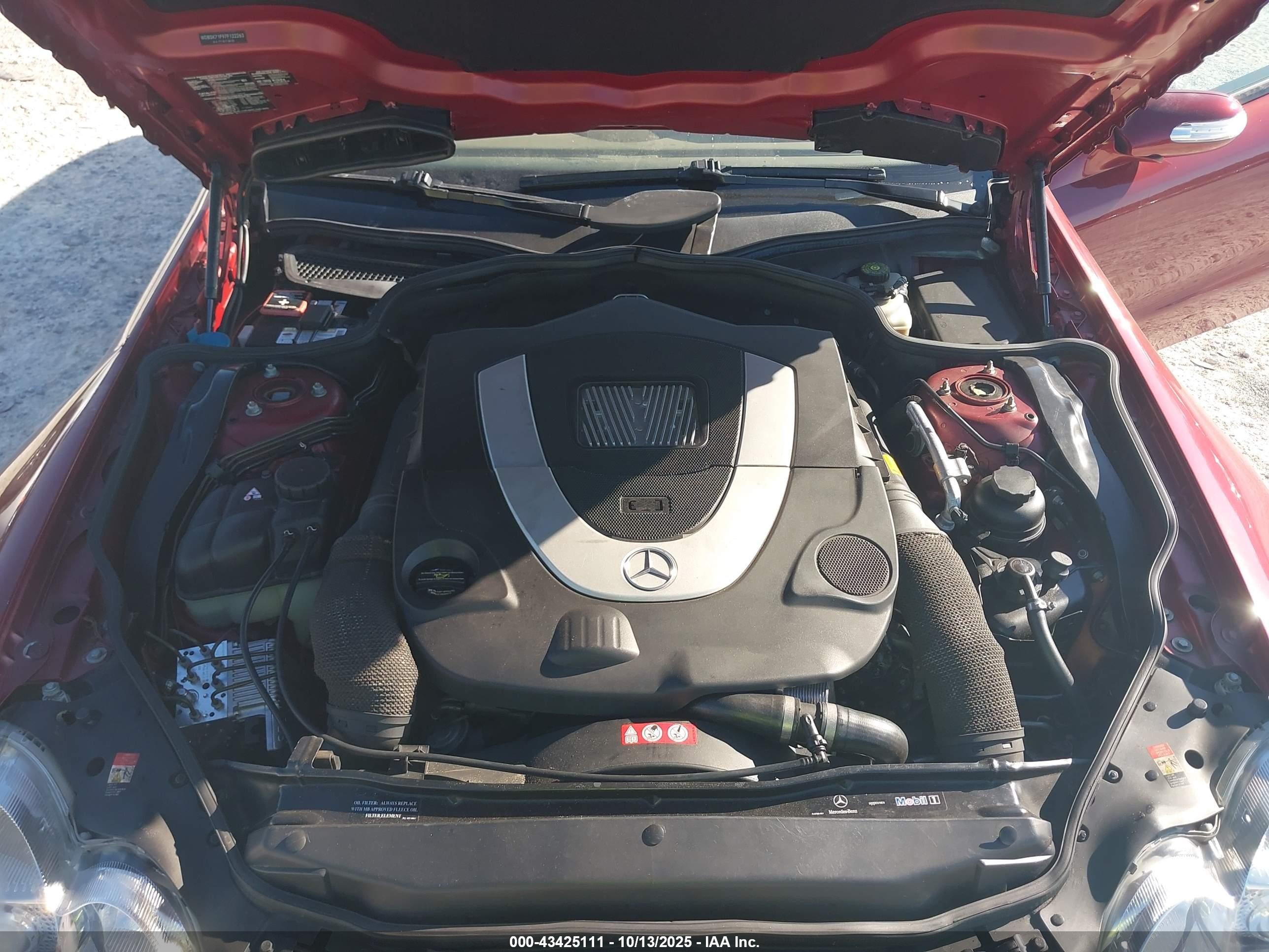 2007 Mercedes-benz Sl 550   Red vin: WDBSK71F97F122263