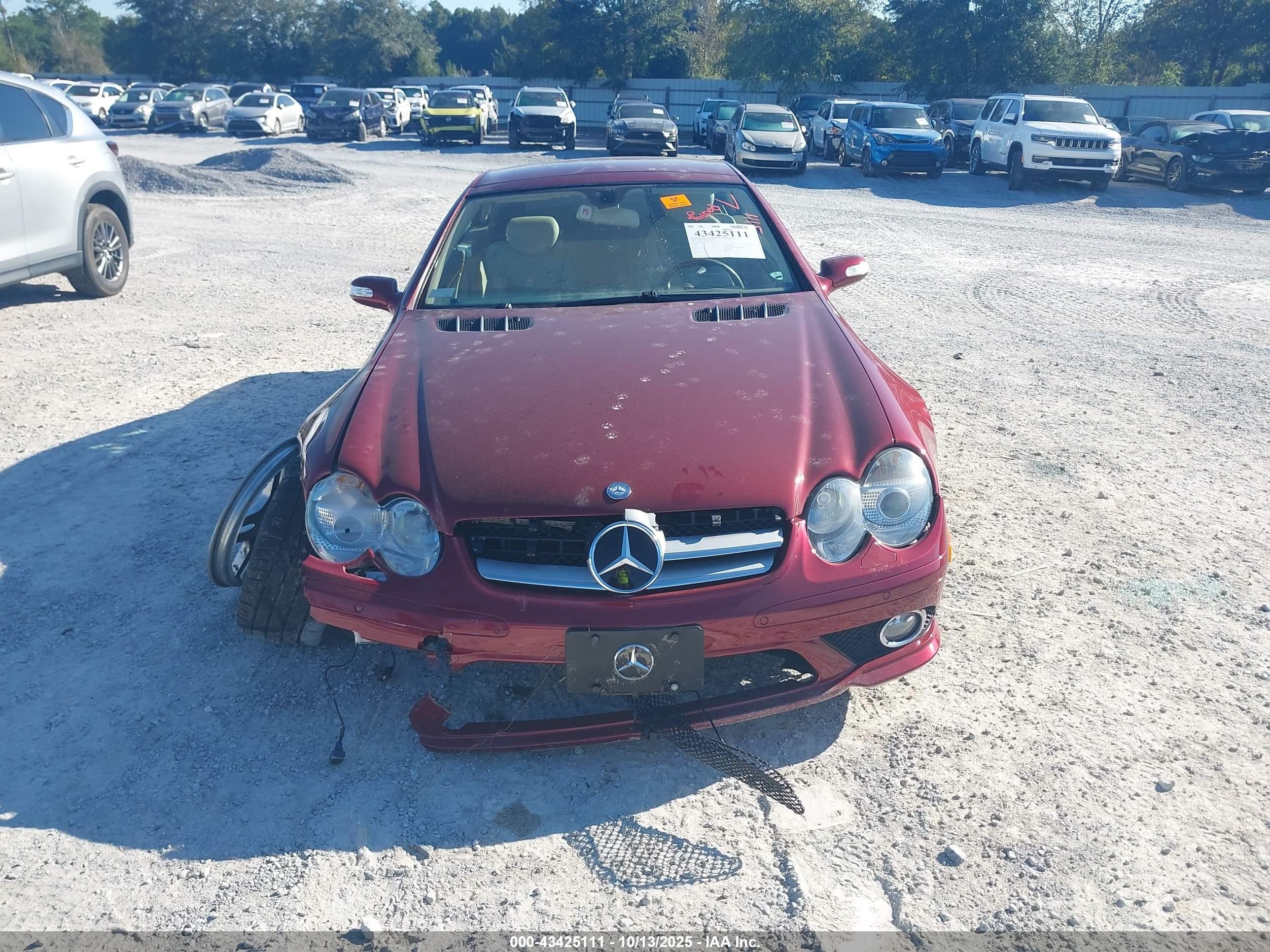 2007 Mercedes-benz Sl 550   Red vin: WDBSK71F97F122263