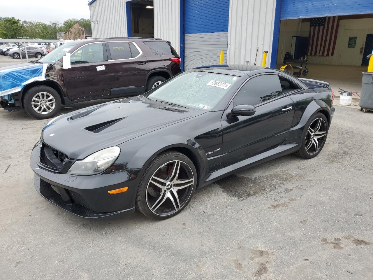 2007 Mercedes-benz Sl 550 Black vin: WDBSK71F97F123705