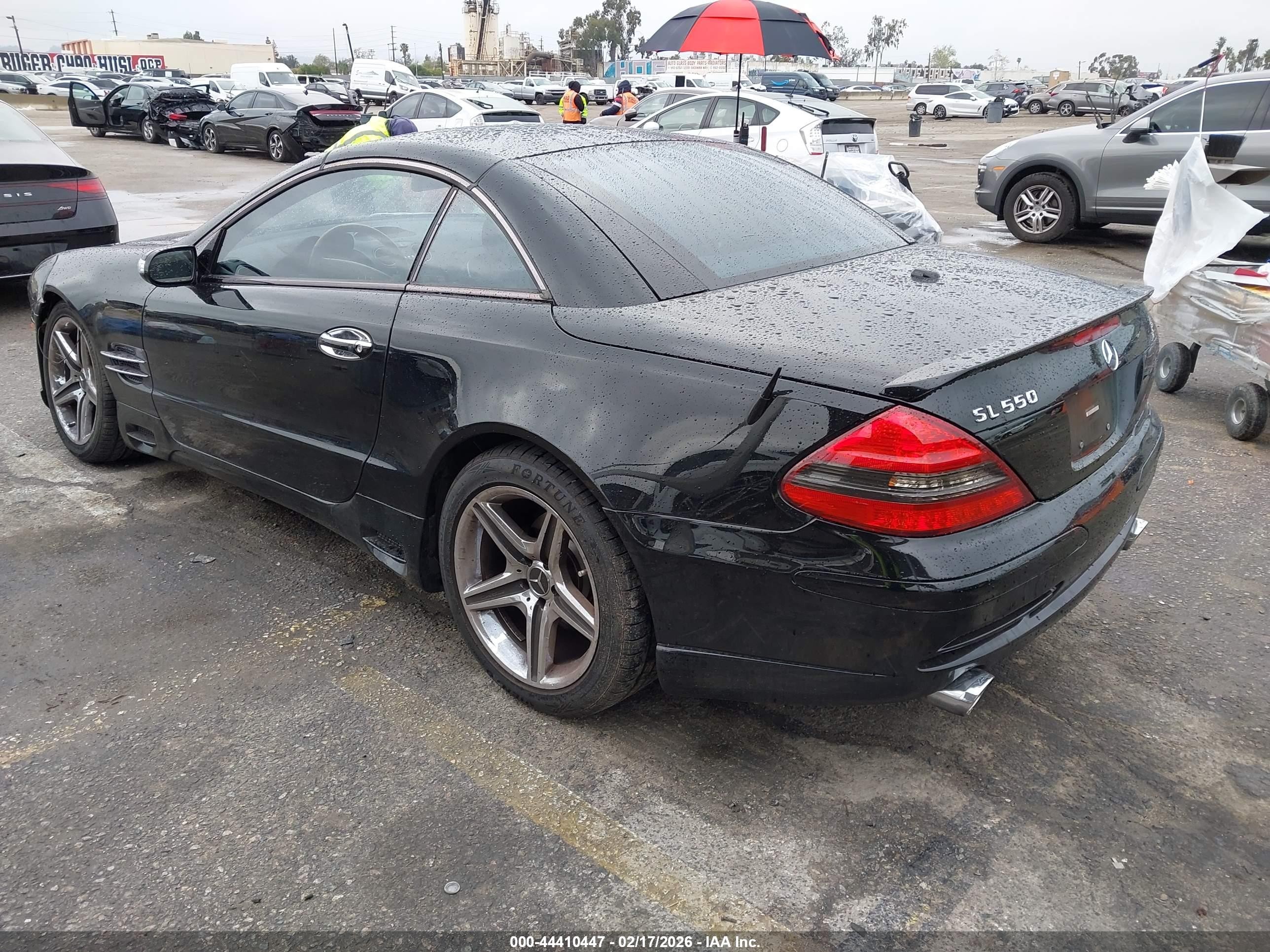 2007 Mercedes-benz Sl 550   Black vin: WDBSK71F97F125597