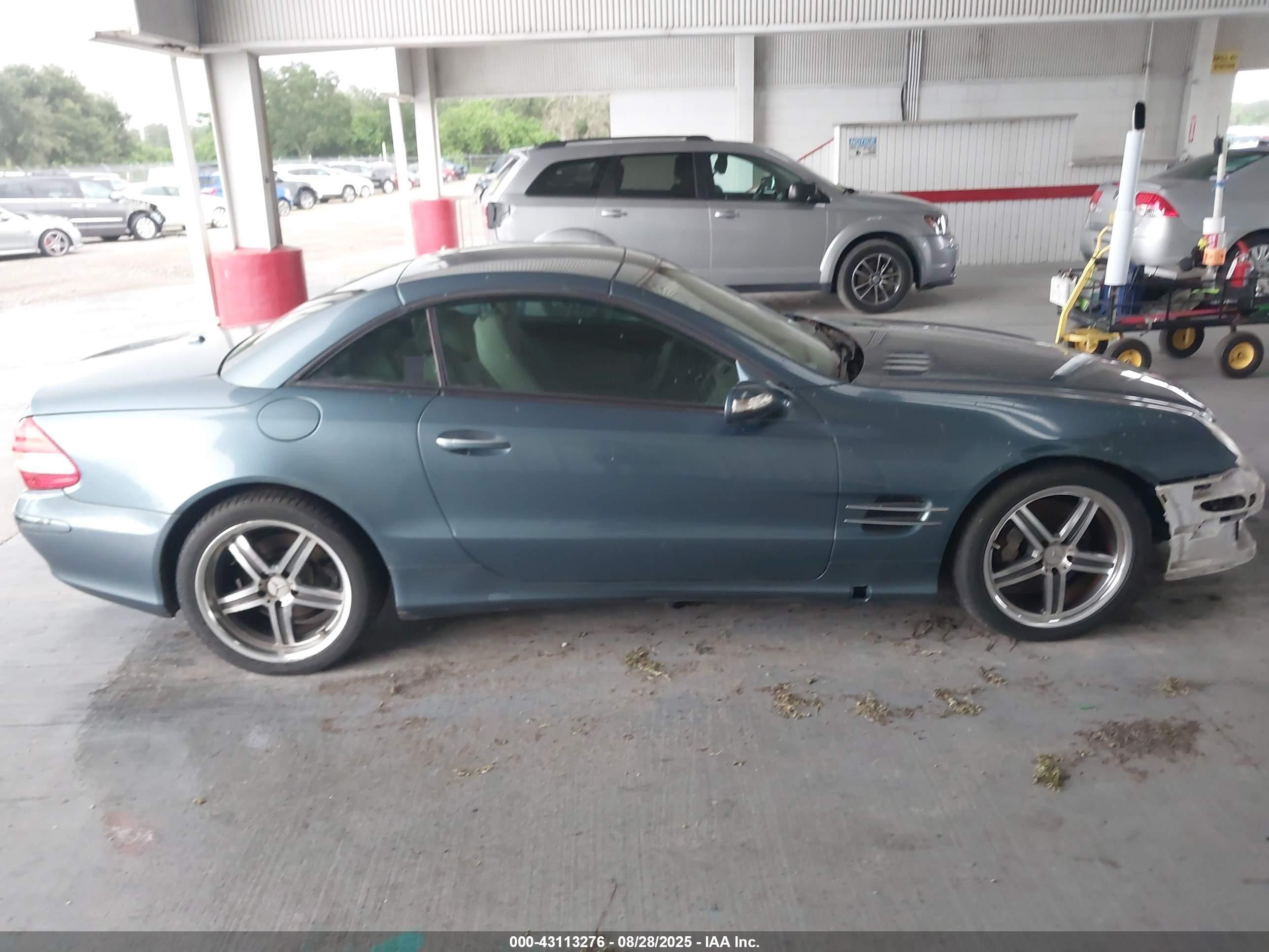 2007 Mercedes-benz Sl 550   Dark Blue vin: WDBSK71F97F128242
