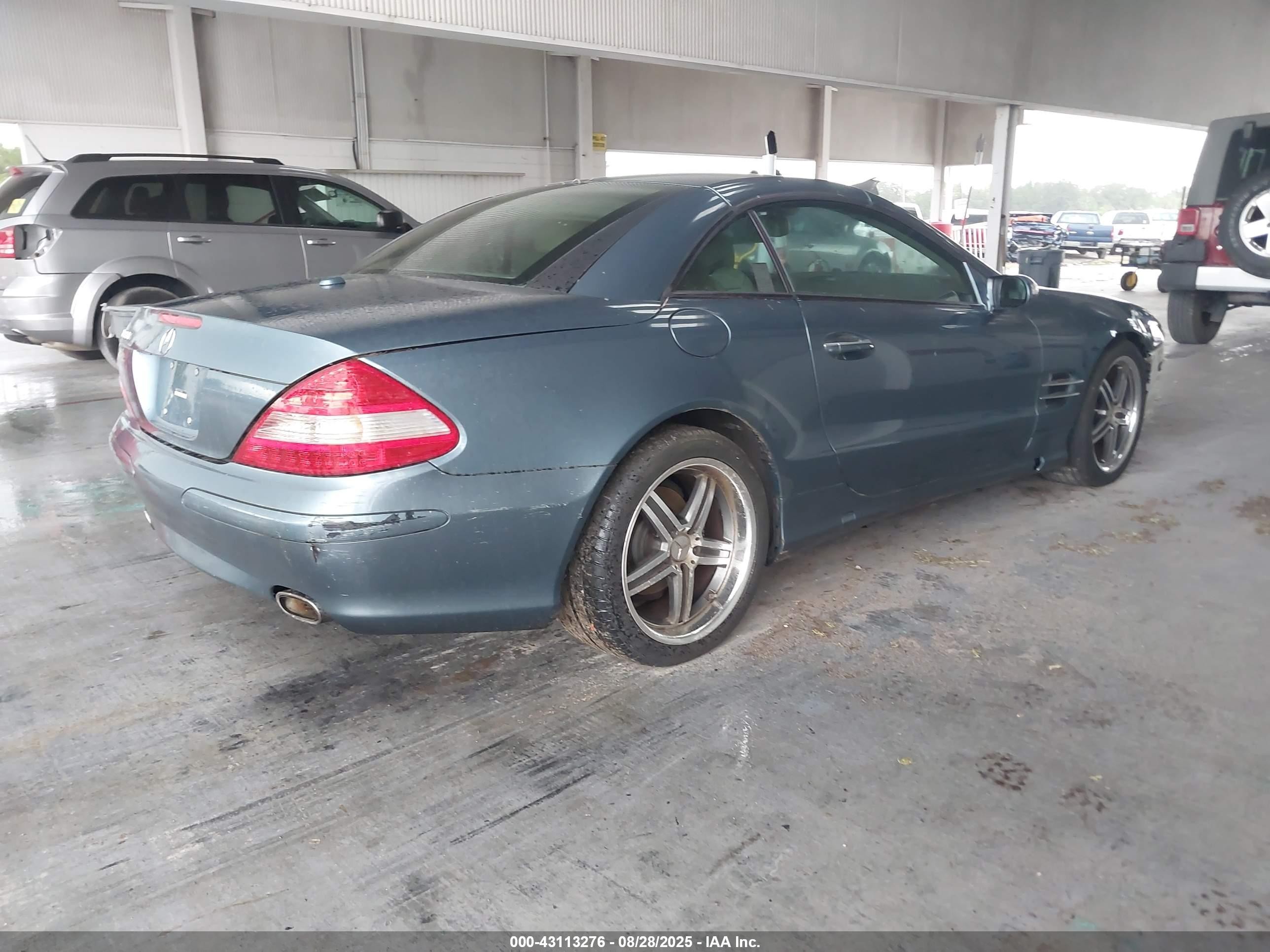 2007 Mercedes-benz Sl 550   Dark Blue vin: WDBSK71F97F128242