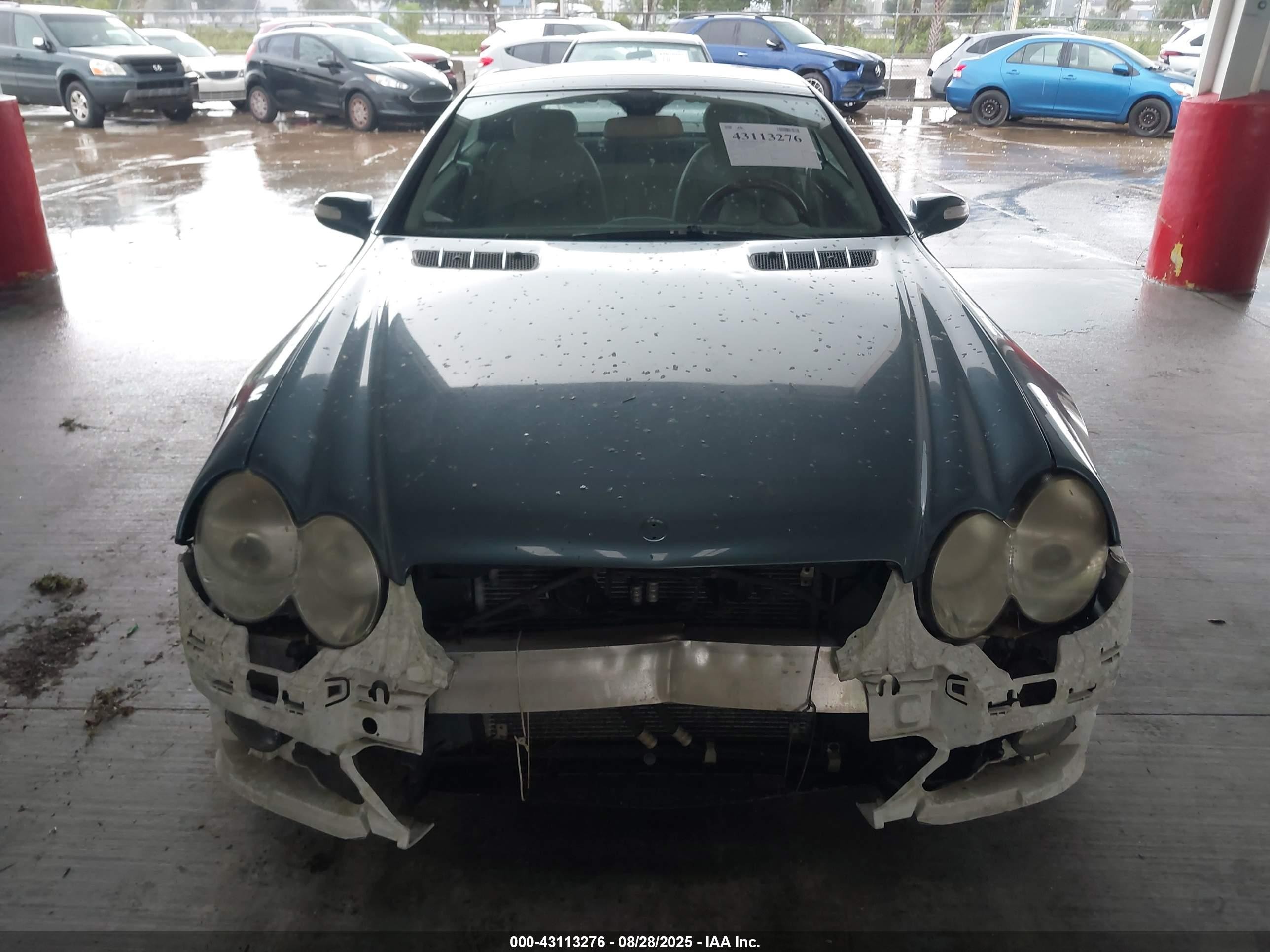 2007 Mercedes-benz Sl 550   Dark Blue vin: WDBSK71F97F128242