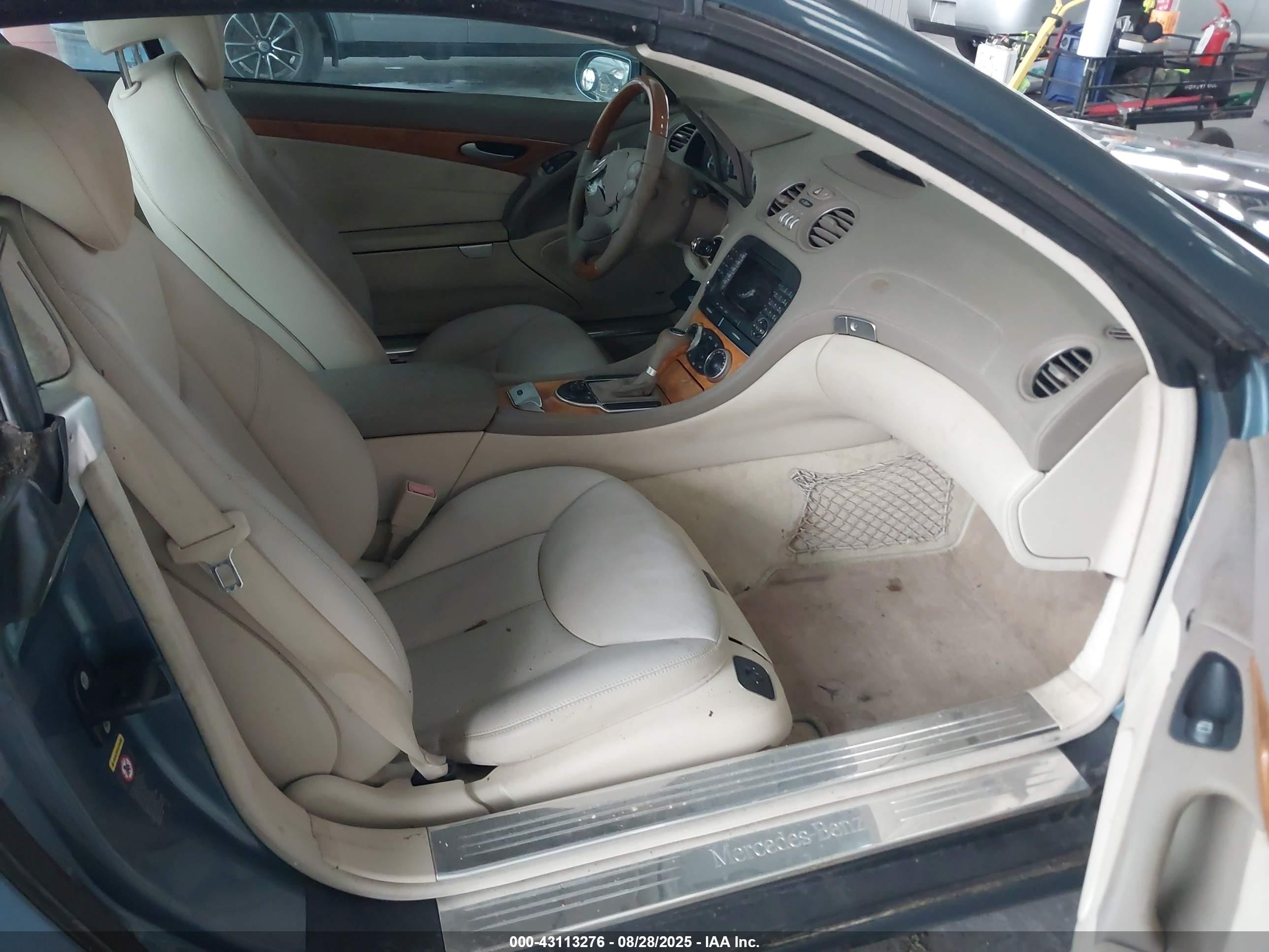 2007 Mercedes-benz Sl 550   Dark Blue vin: WDBSK71F97F128242