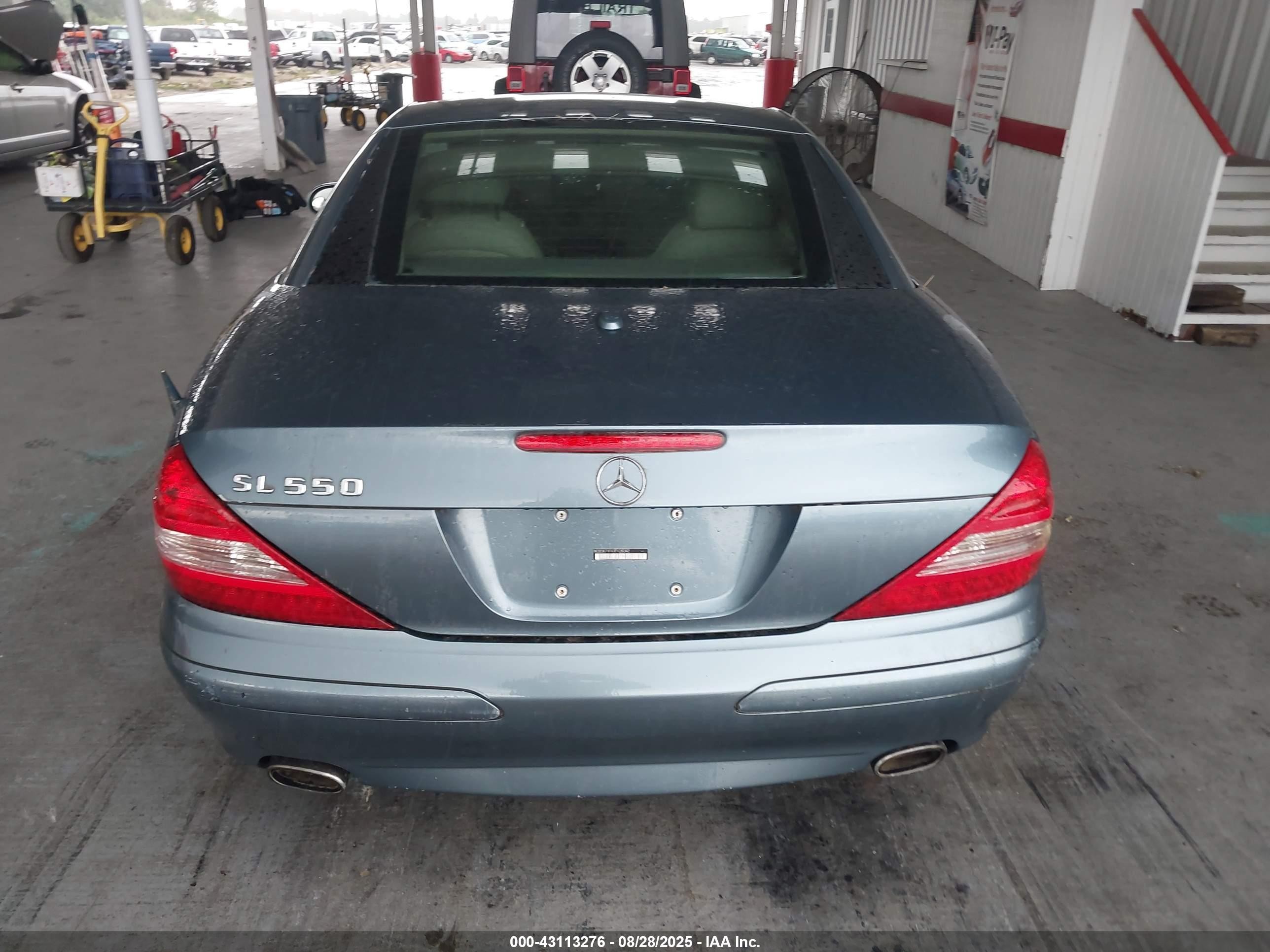 2007 Mercedes-benz Sl 550   Dark Blue vin: WDBSK71F97F128242