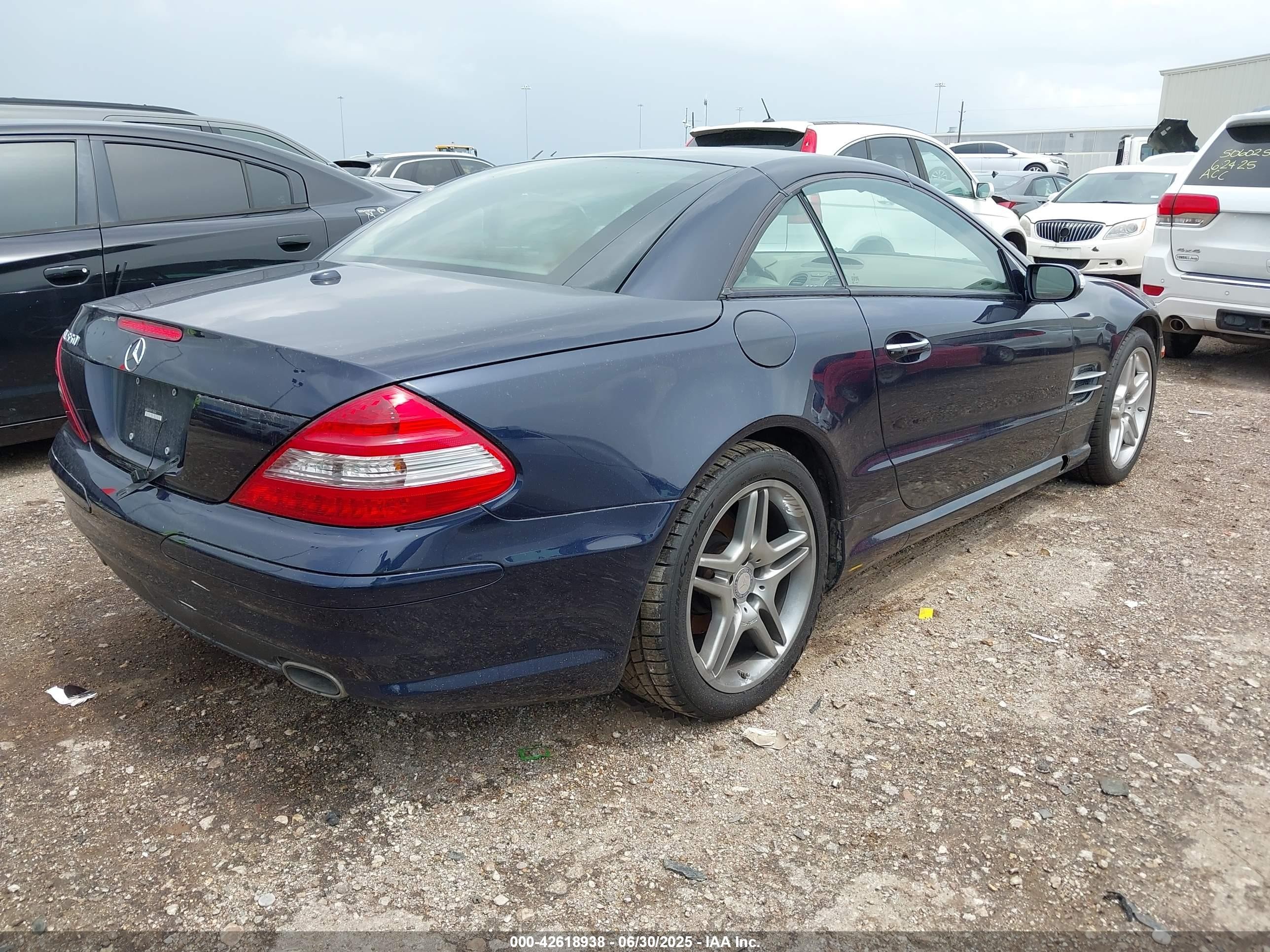 2007 Mercedes-benz Sl 550   Navy vin: WDBSK71F97F130167