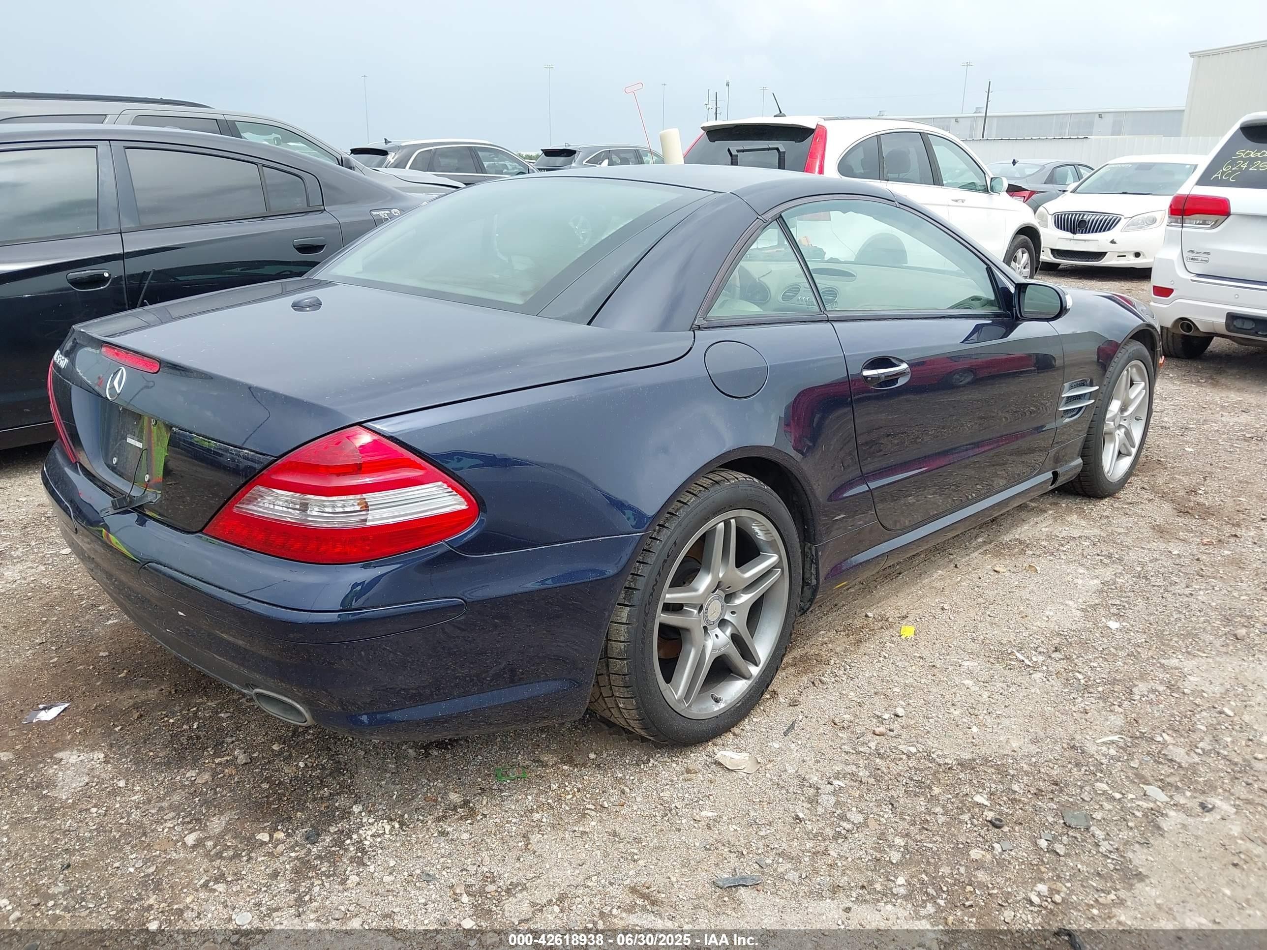 2007 Mercedes-benz Sl 550   Navy vin: WDBSK71F97F130167