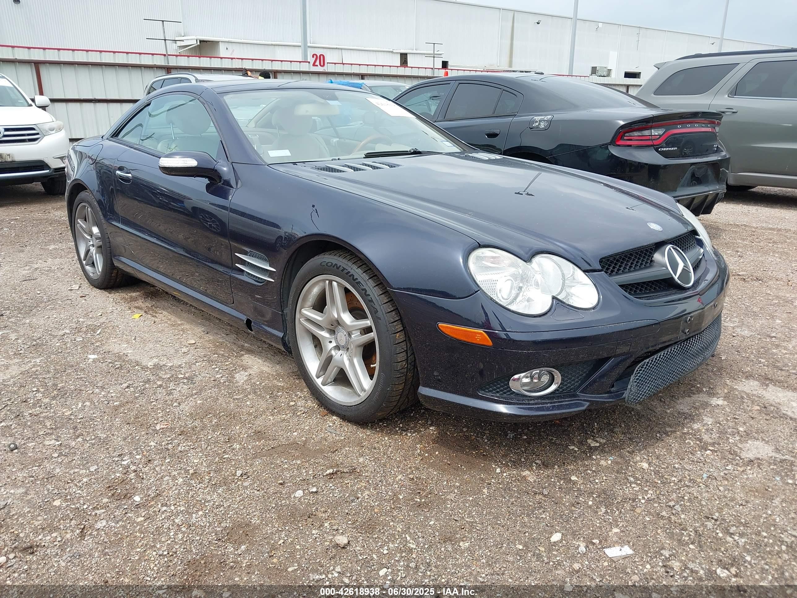 2007 Mercedes-benz Sl 550   Navy vin: WDBSK71F97F130167