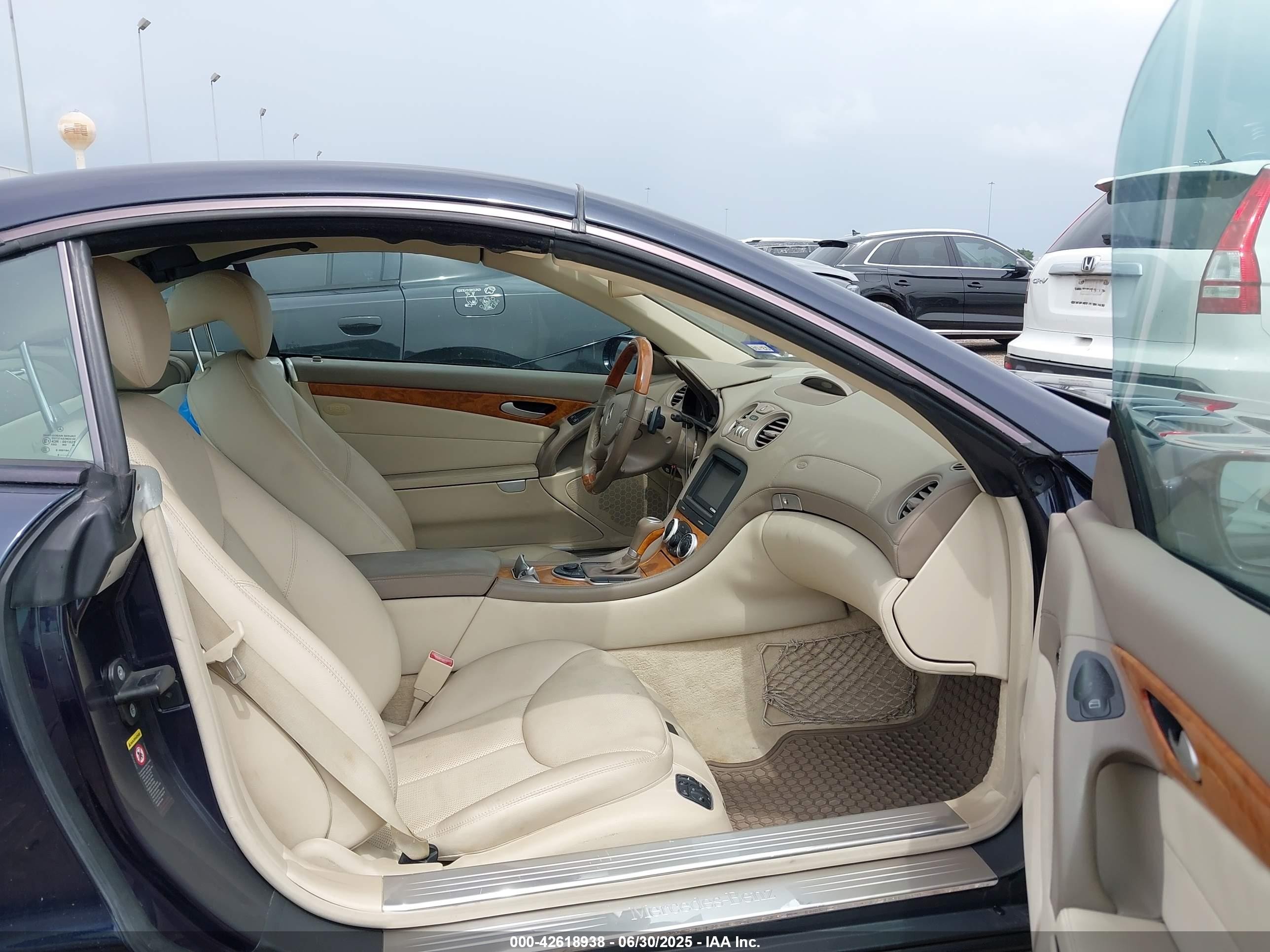 2007 Mercedes-benz Sl 550   Navy vin: WDBSK71F97F130167