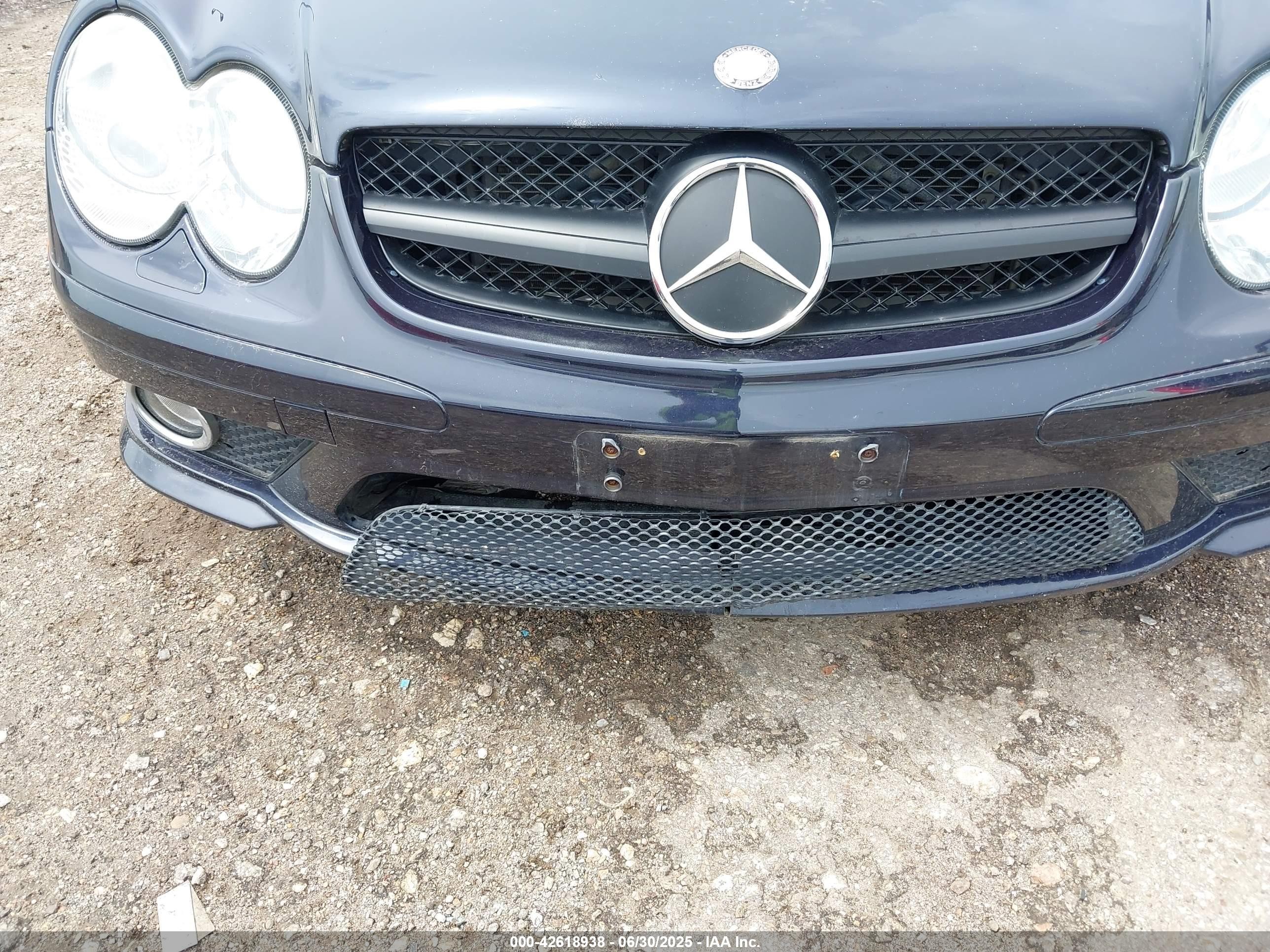2007 Mercedes-benz Sl 550   Navy vin: WDBSK71F97F130167