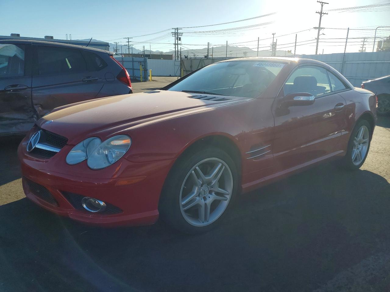 2007 Mercedes-benz Sl 550 Red vin: WDBSK71F97F132680