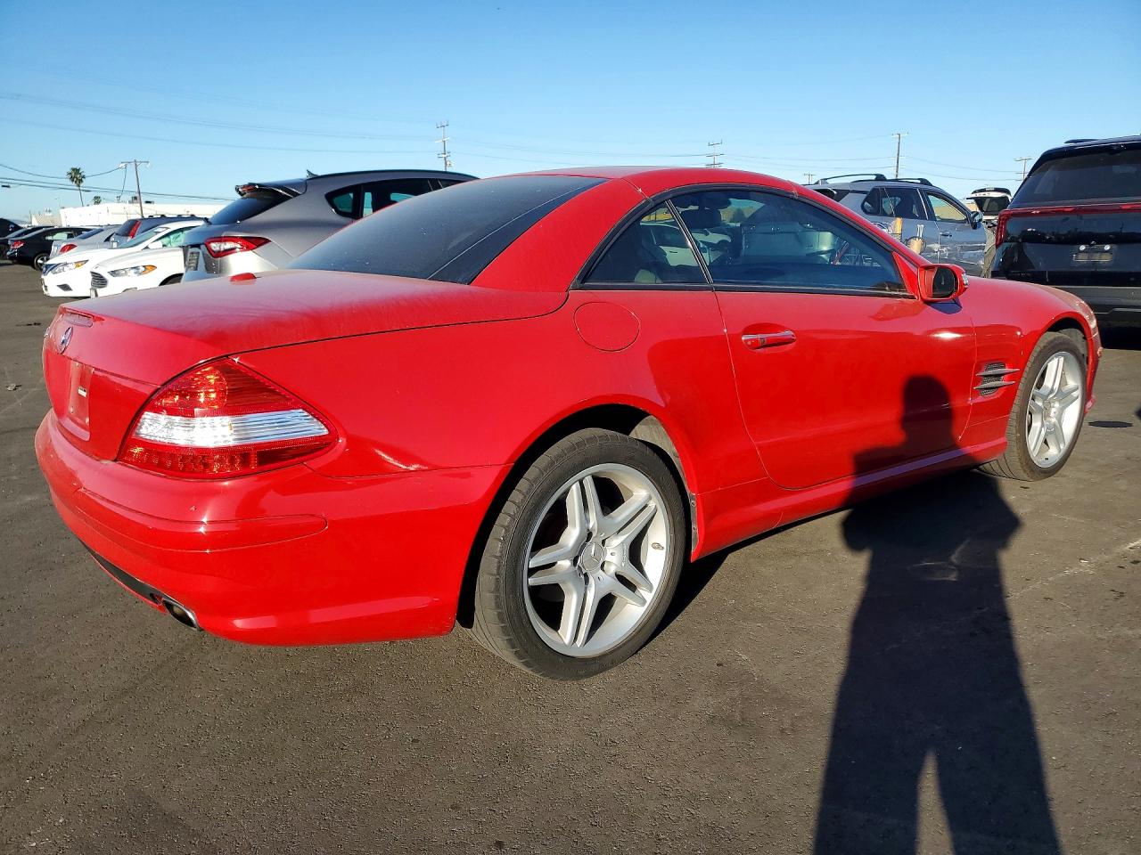 2007 Mercedes-benz Sl 550 Red vin: WDBSK71F97F132680