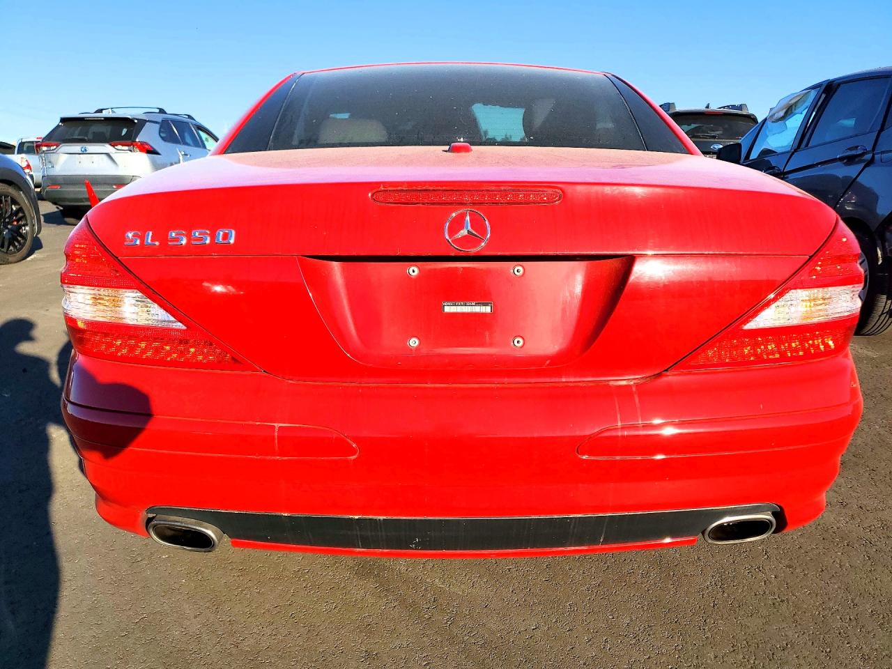 2007 Mercedes-benz Sl 550 Red vin: WDBSK71F97F132680