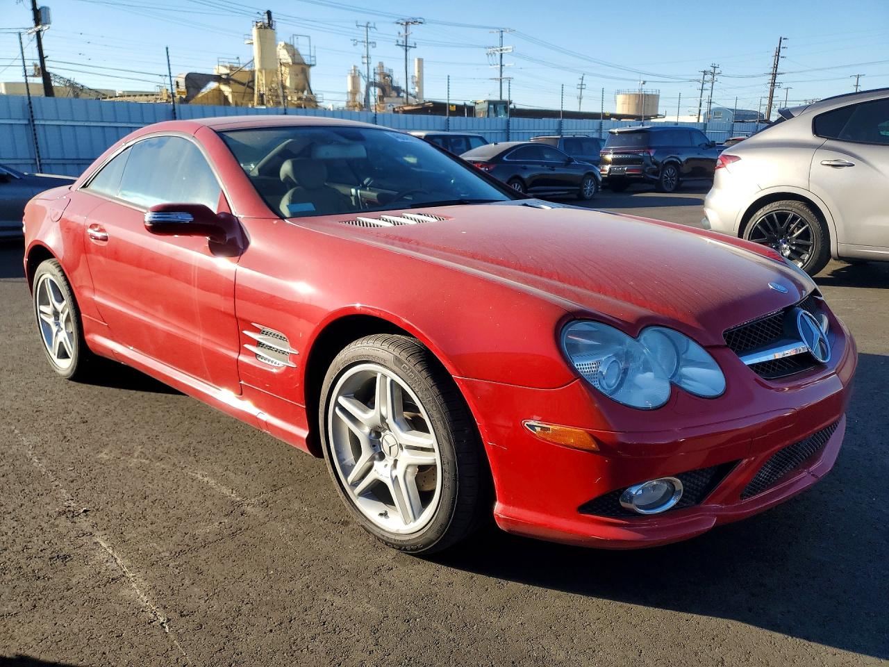 2007 Mercedes-benz Sl 550 Red vin: WDBSK71F97F132680