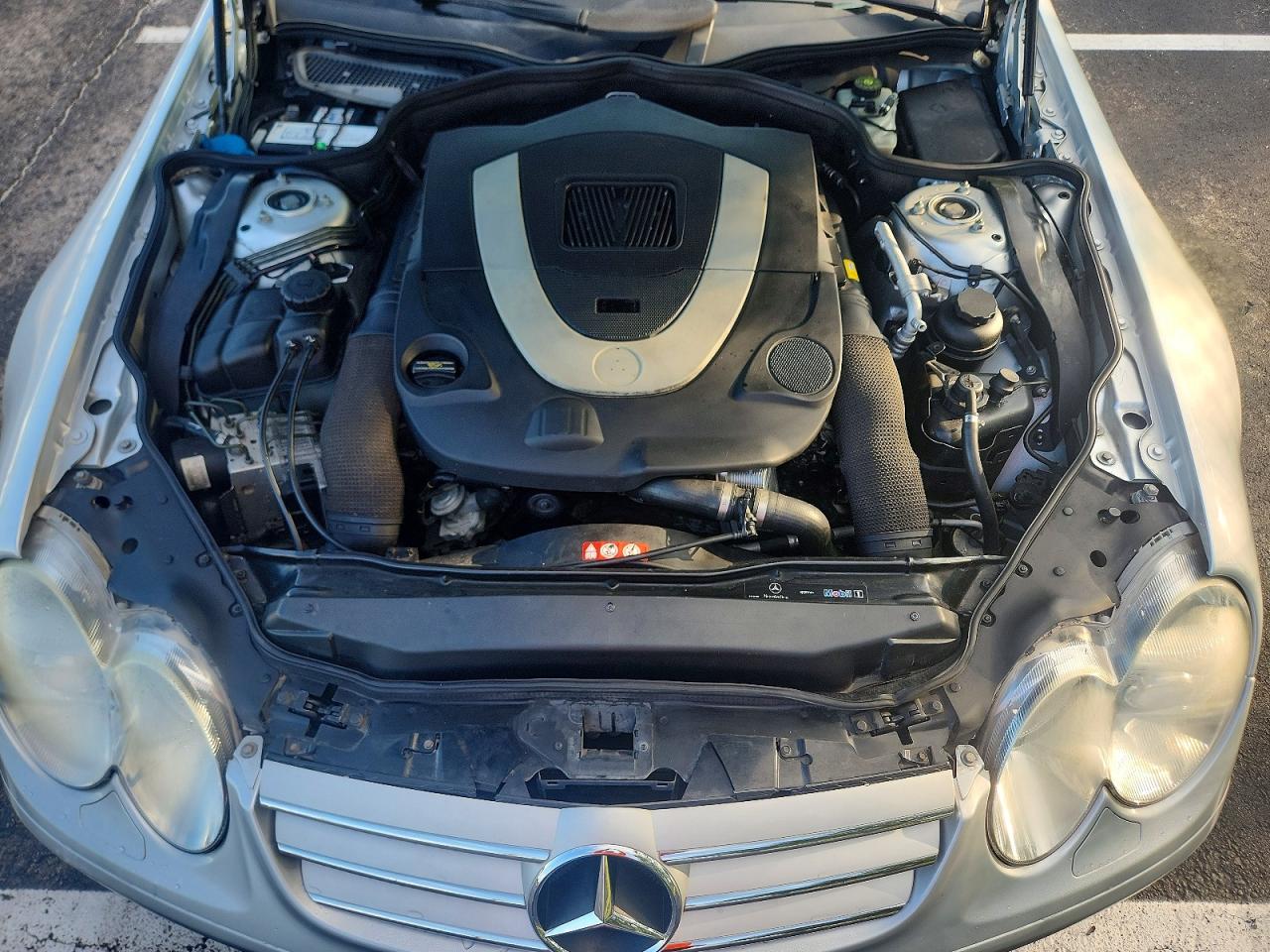2007 Mercedes-benz Sl 550 Silver vin: WDBSK71F97F133652