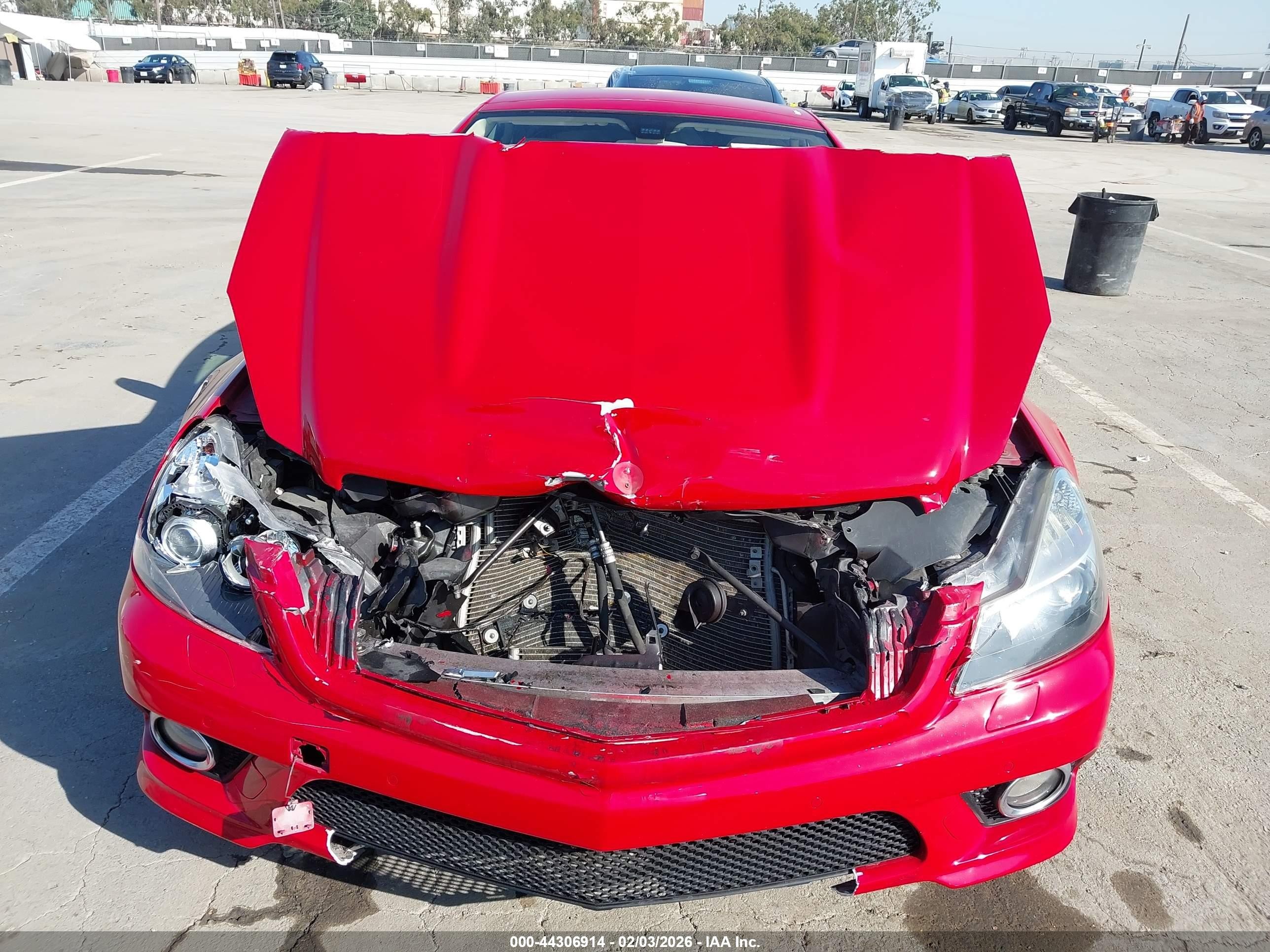 2009 Mercedes-benz Sl 550   Red vin: WDBSK71F99F144041