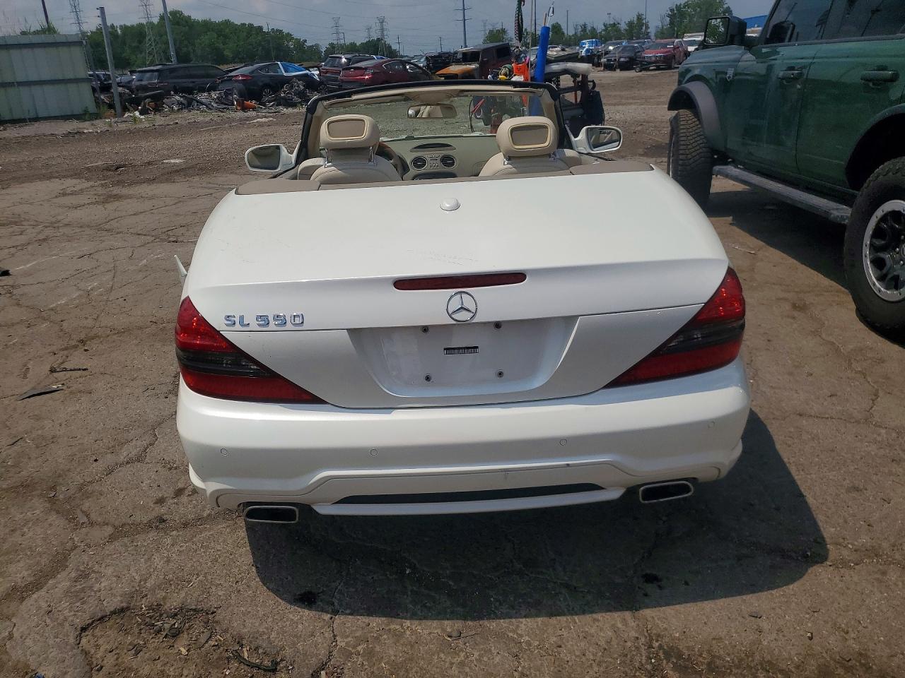 2009 Mercedes-benz Sl 550 Белый vin: WDBSK71F99F151975