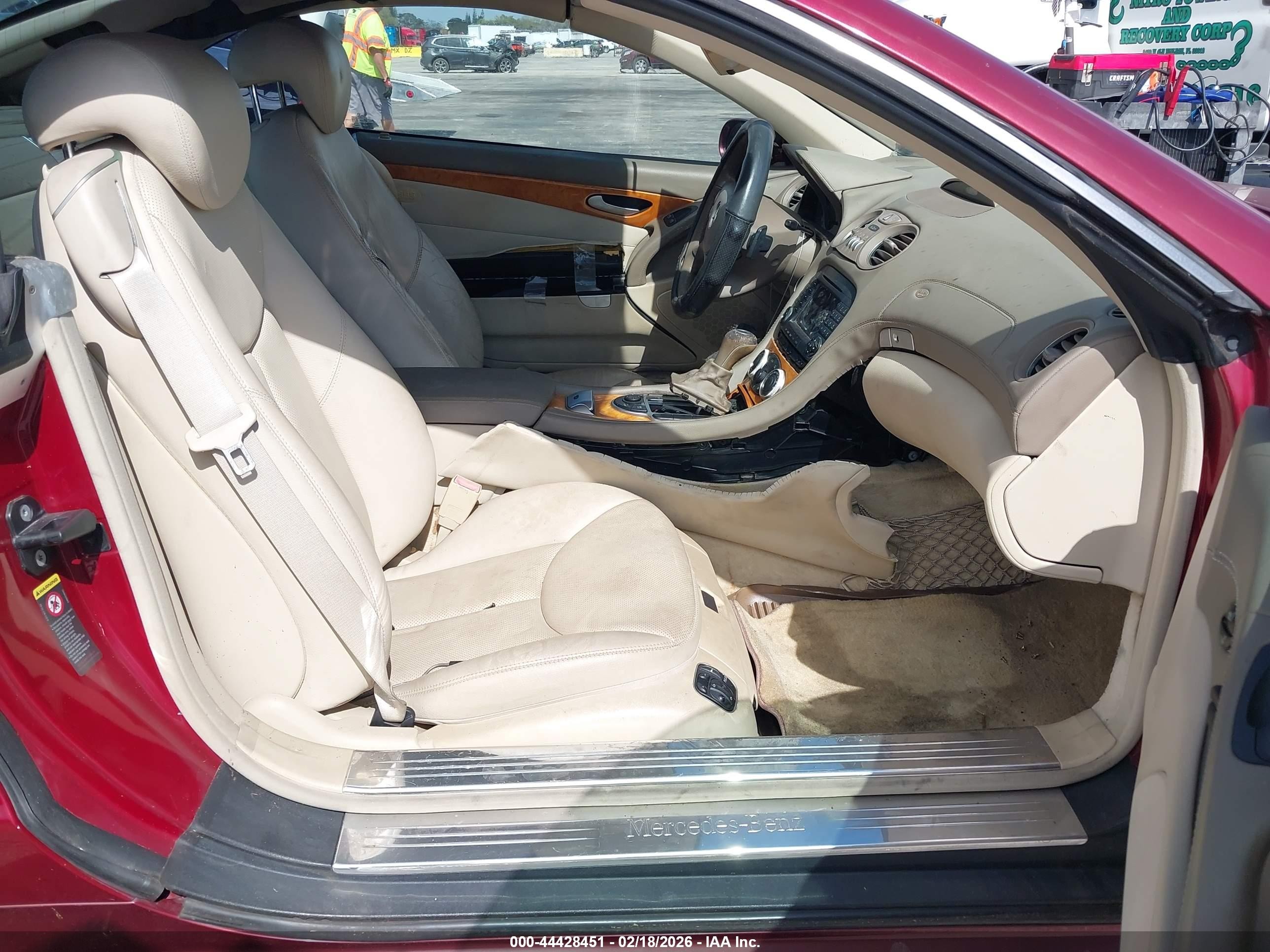 2007 Mercedes-benz Sl 550   Бордовый vin: WDBSK71FX7F128217