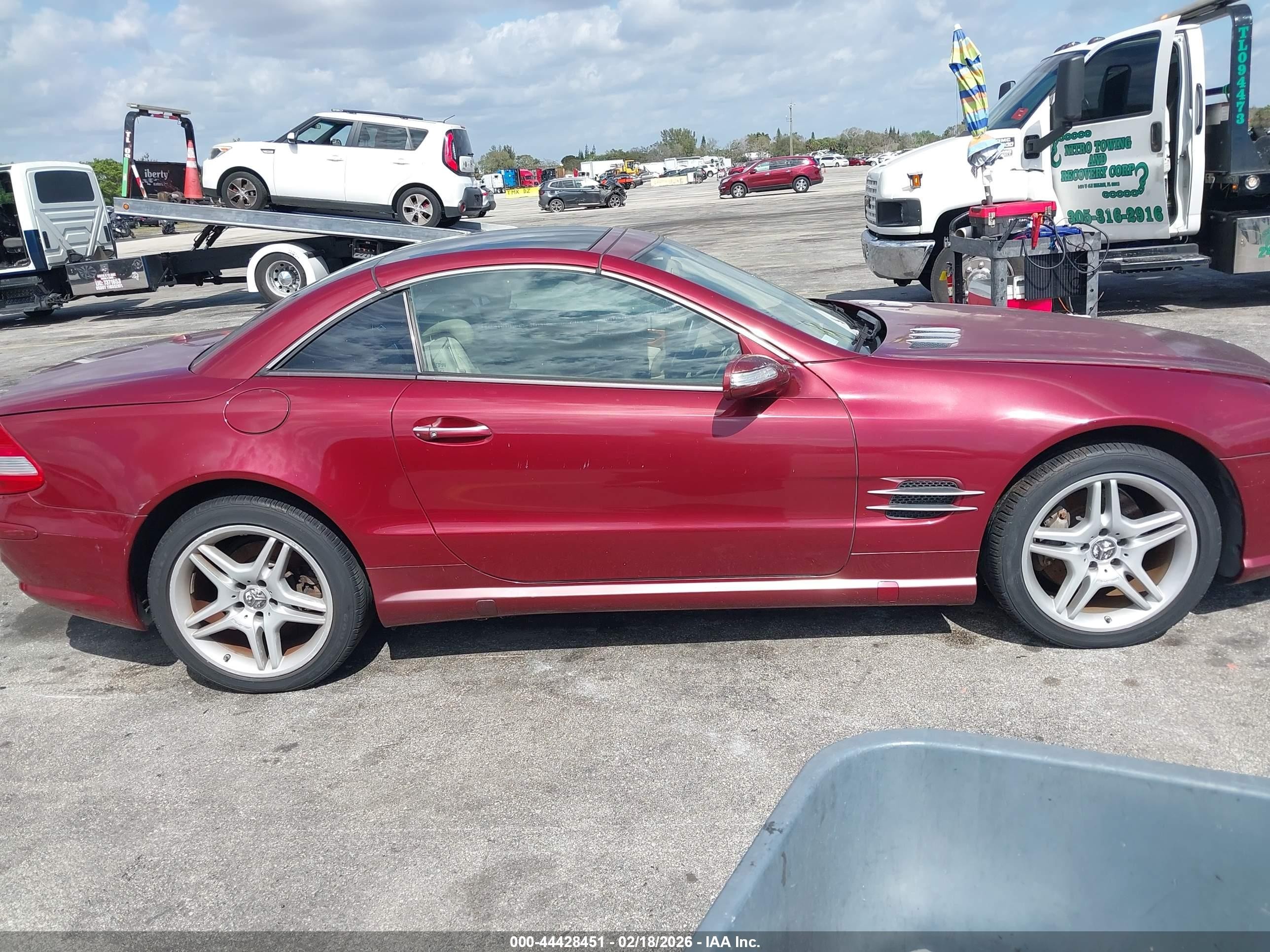 2007 Mercedes-benz Sl 550   Бордовый vin: WDBSK71FX7F128217