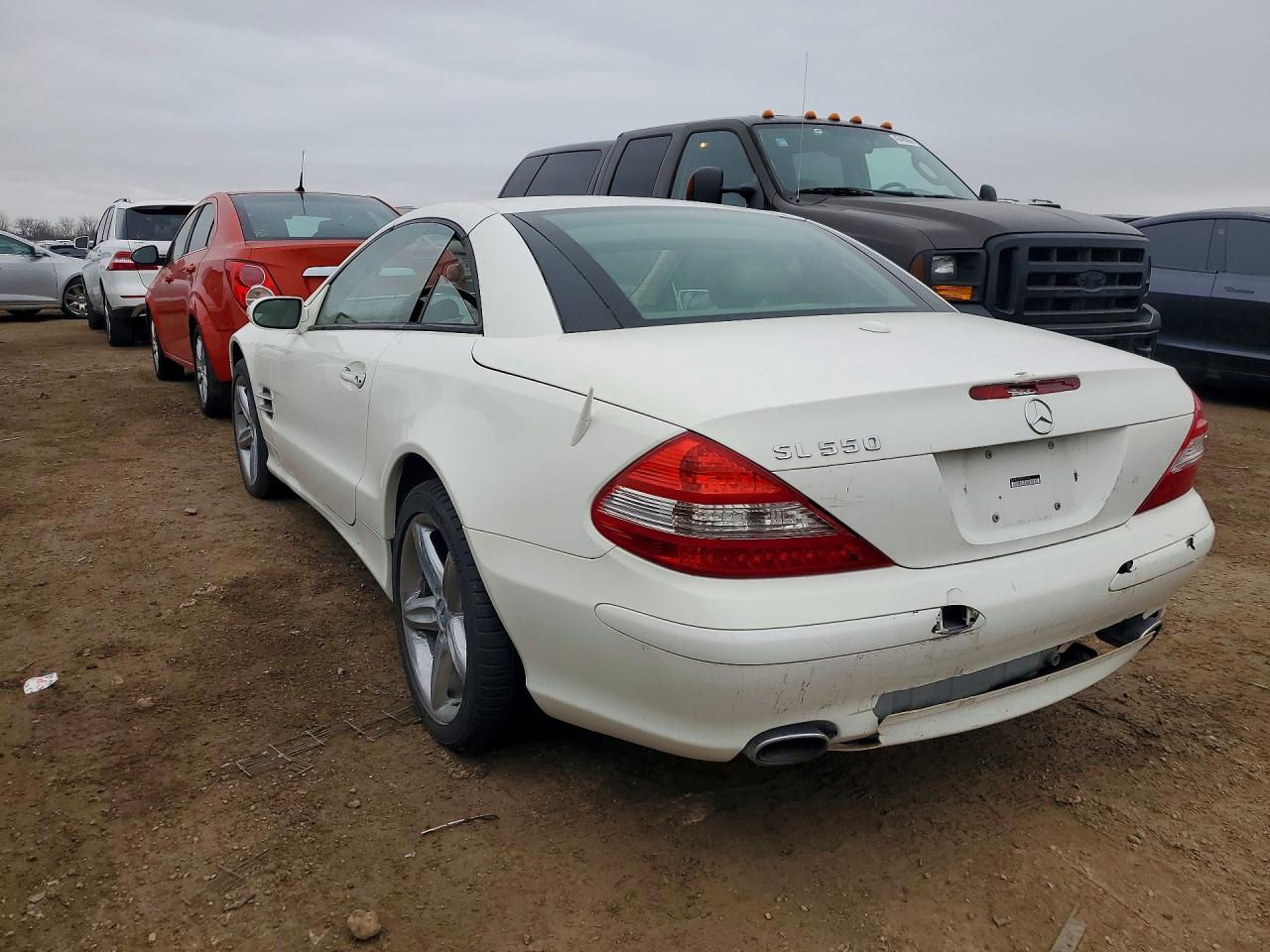2007 Mercedes-benz Sl 550 Белый vin: WDBSK71FX7F129349