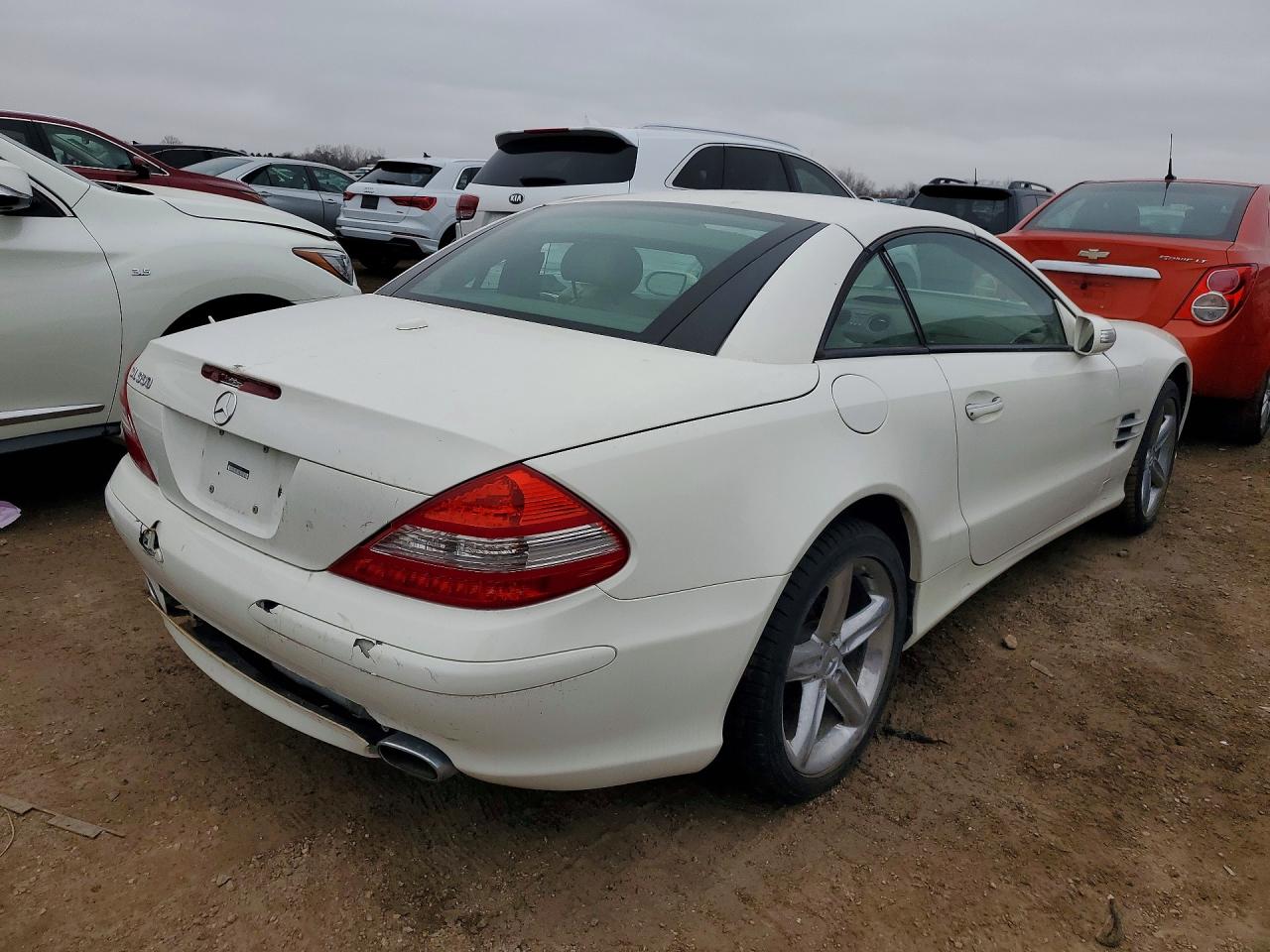 2007 Mercedes-benz Sl 550 Белый vin: WDBSK71FX7F129349