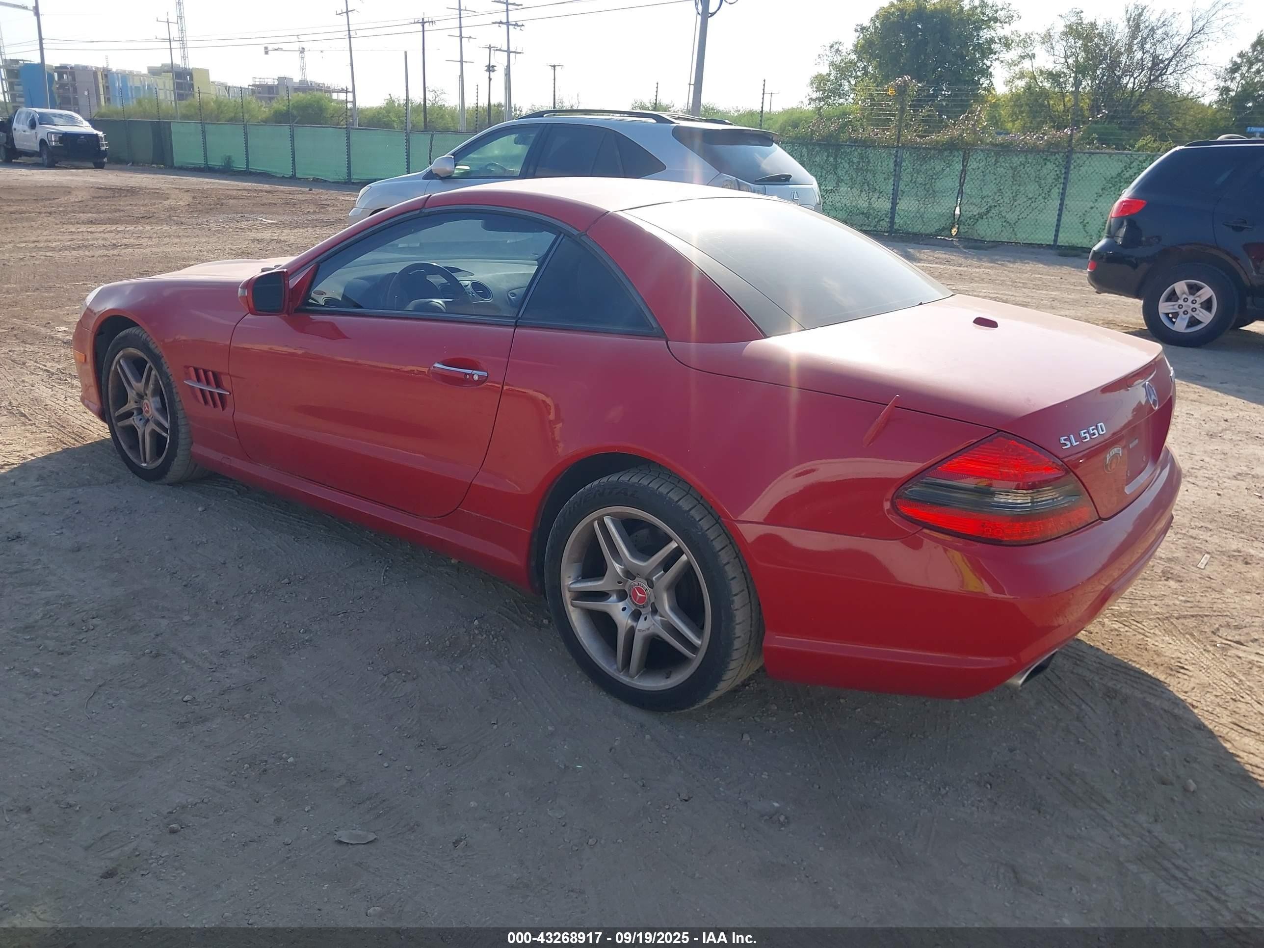 2009 Mercedes-benz Sl 550   Red vin: WDBSK71FX9F149054