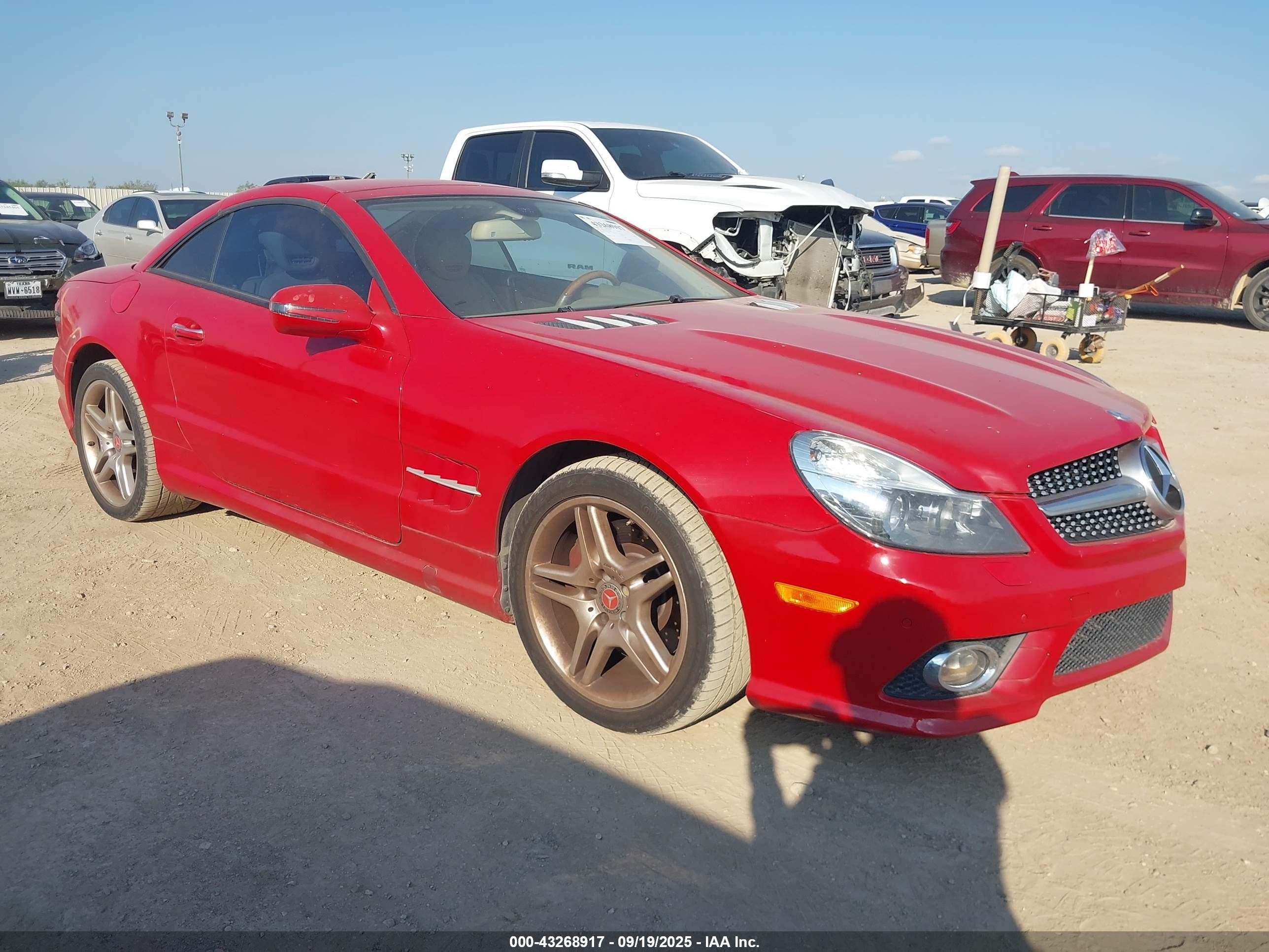 2009 Mercedes-benz Sl 550   Red vin: WDBSK71FX9F149054