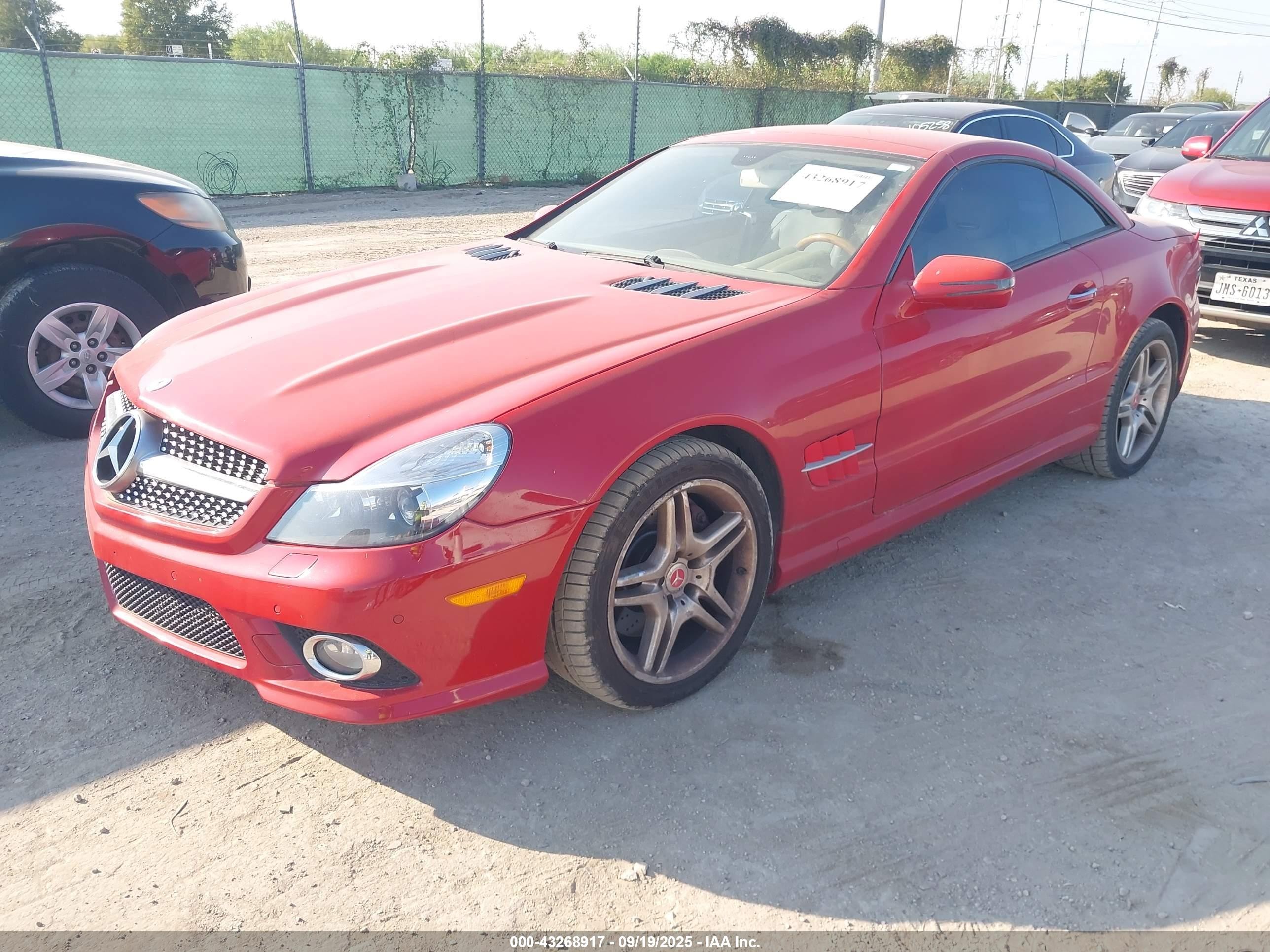 2009 Mercedes-benz Sl 550   Red vin: WDBSK71FX9F149054