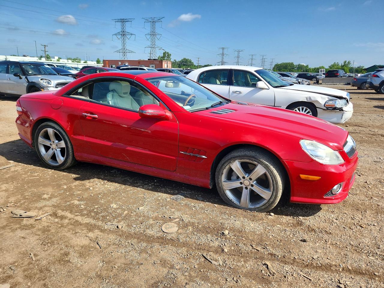 2009 Mercedes-benz Sl 550 Красный vin: WDBSK71FX9F149975