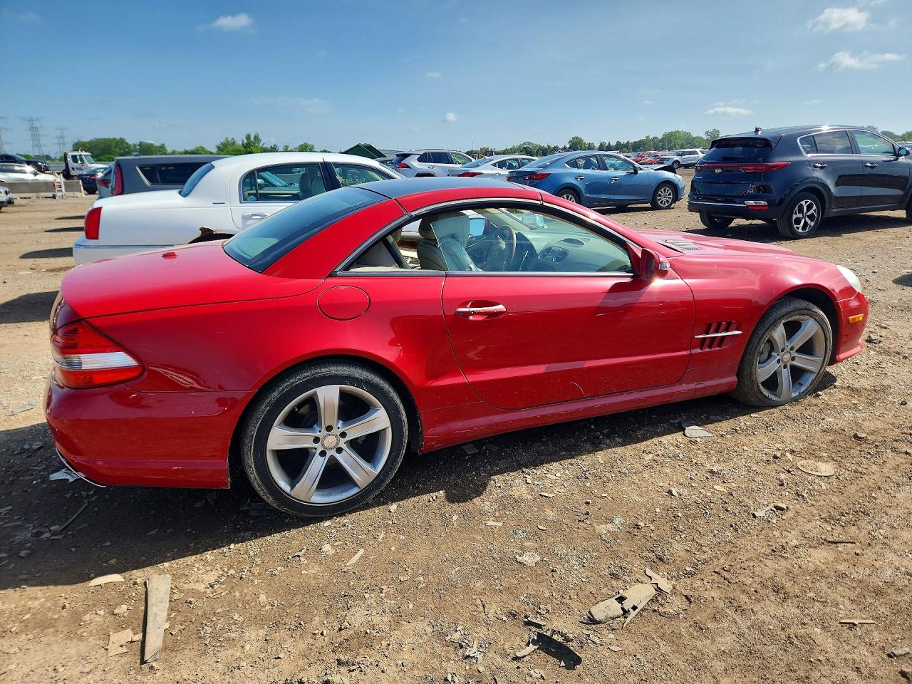 2009 Mercedes-benz Sl 550 Красный vin: WDBSK71FX9F149975