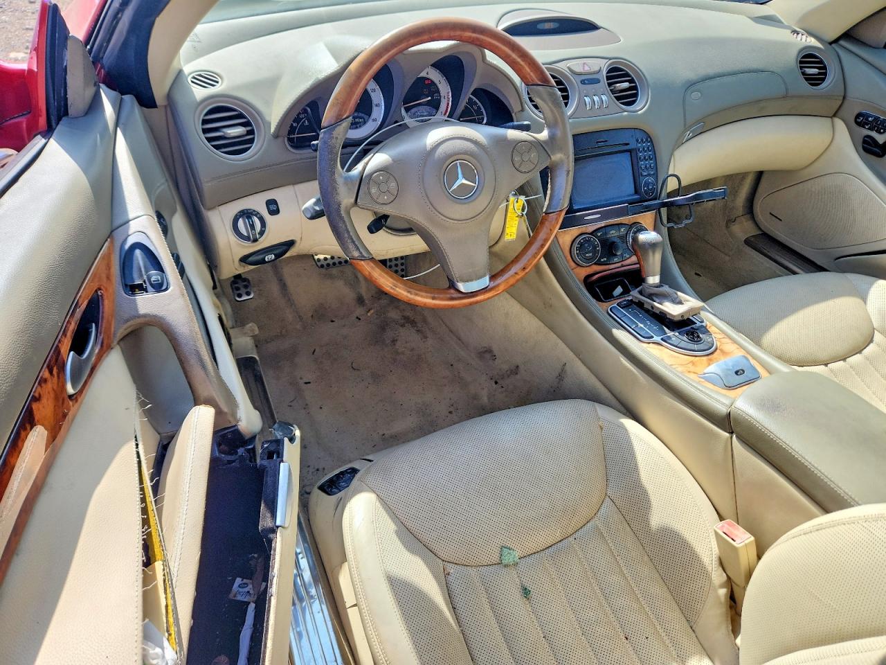 2009 Mercedes-benz Sl 550 Красный vin: WDBSK71FX9F149975