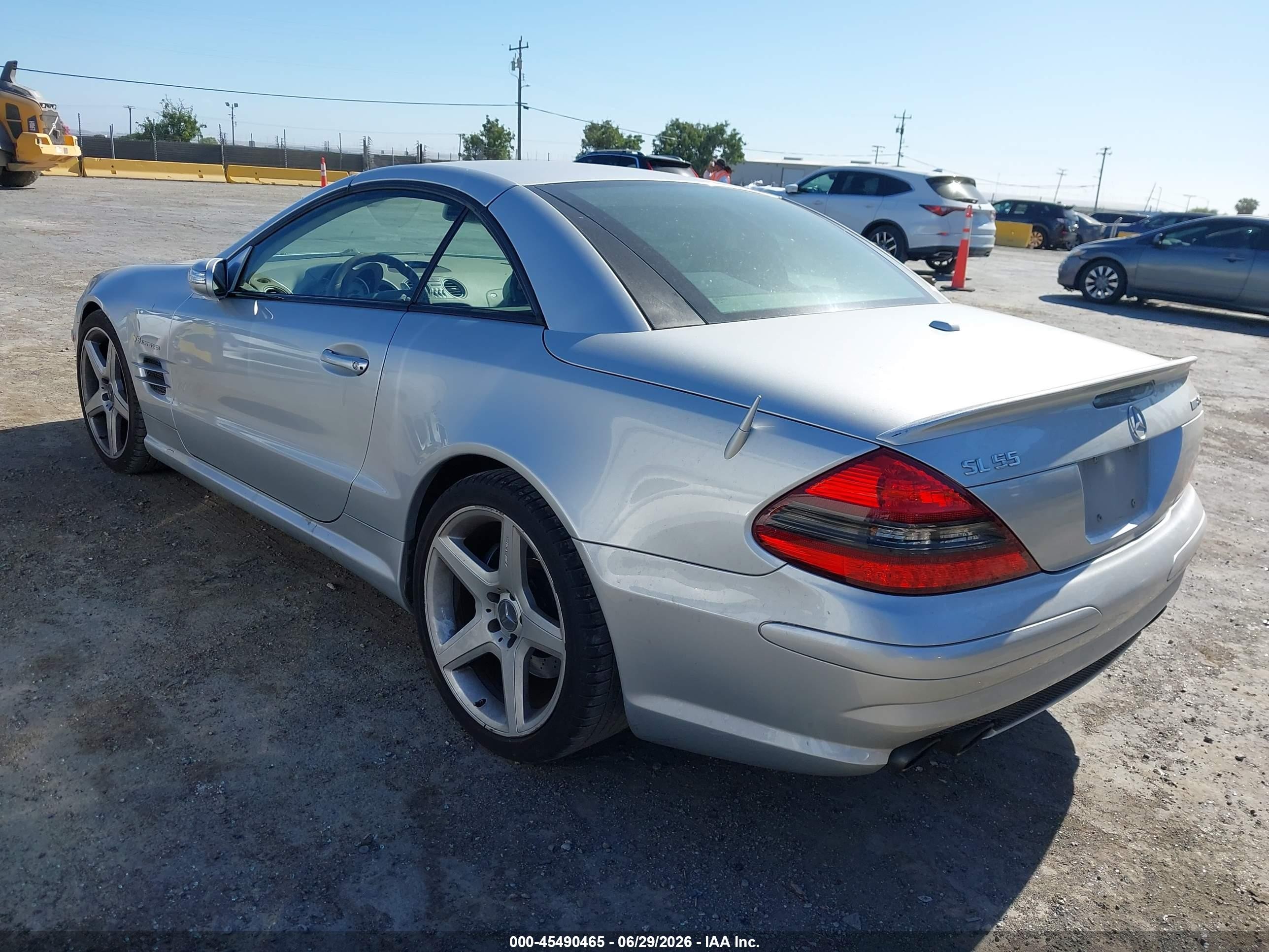 2007 Mercedes-benz Sl 55 Amg   Silver vin: WDBSK72F57F118936